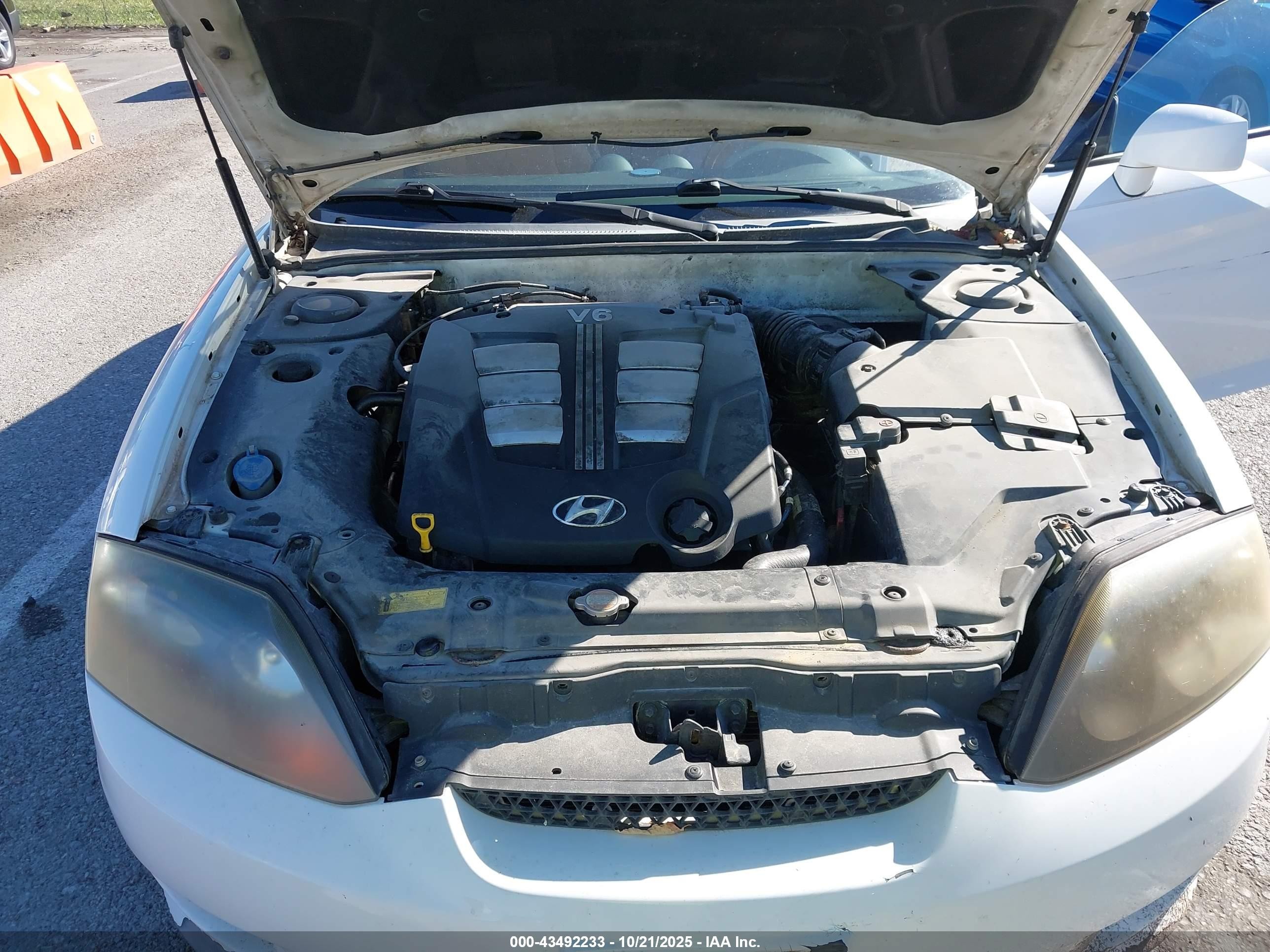 2006 Hyundai Tiburon Gt/gt Limited/se Белый vin: KMHHN65F46U208237