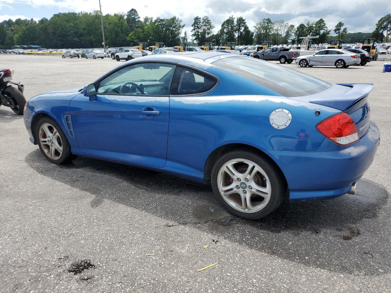 2005 Hyundai Tiburon Gt Blue vin: KMHHN65F55U155739