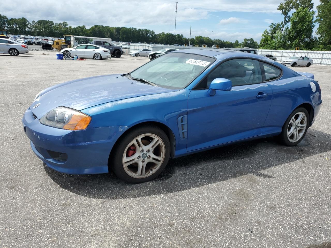2005 Hyundai Tiburon Gt Blue vin: KMHHN65F55U155739
