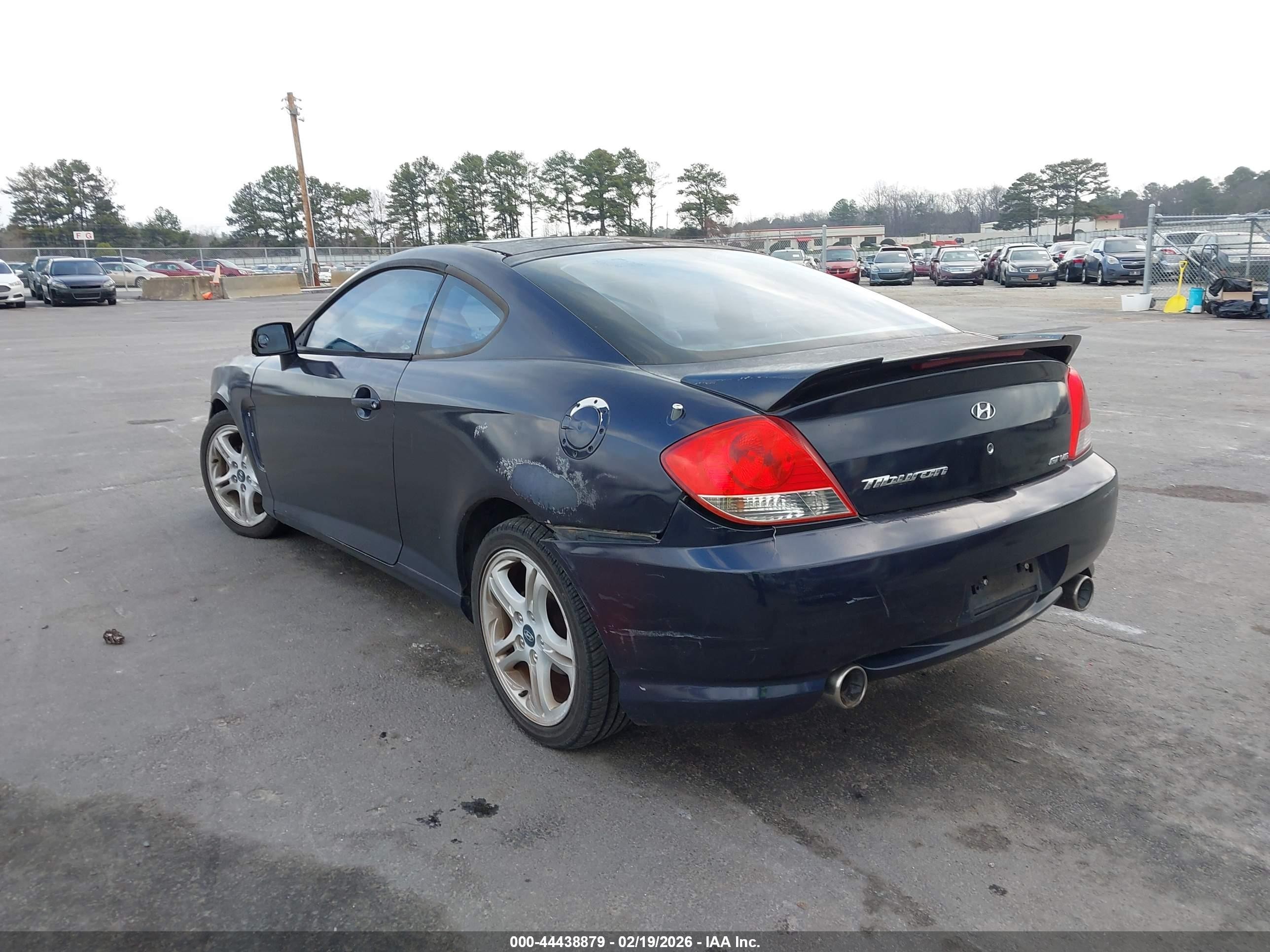 2005 Hyundai Tiburon Gt/se Blue vin: KMHHN65F55U164909