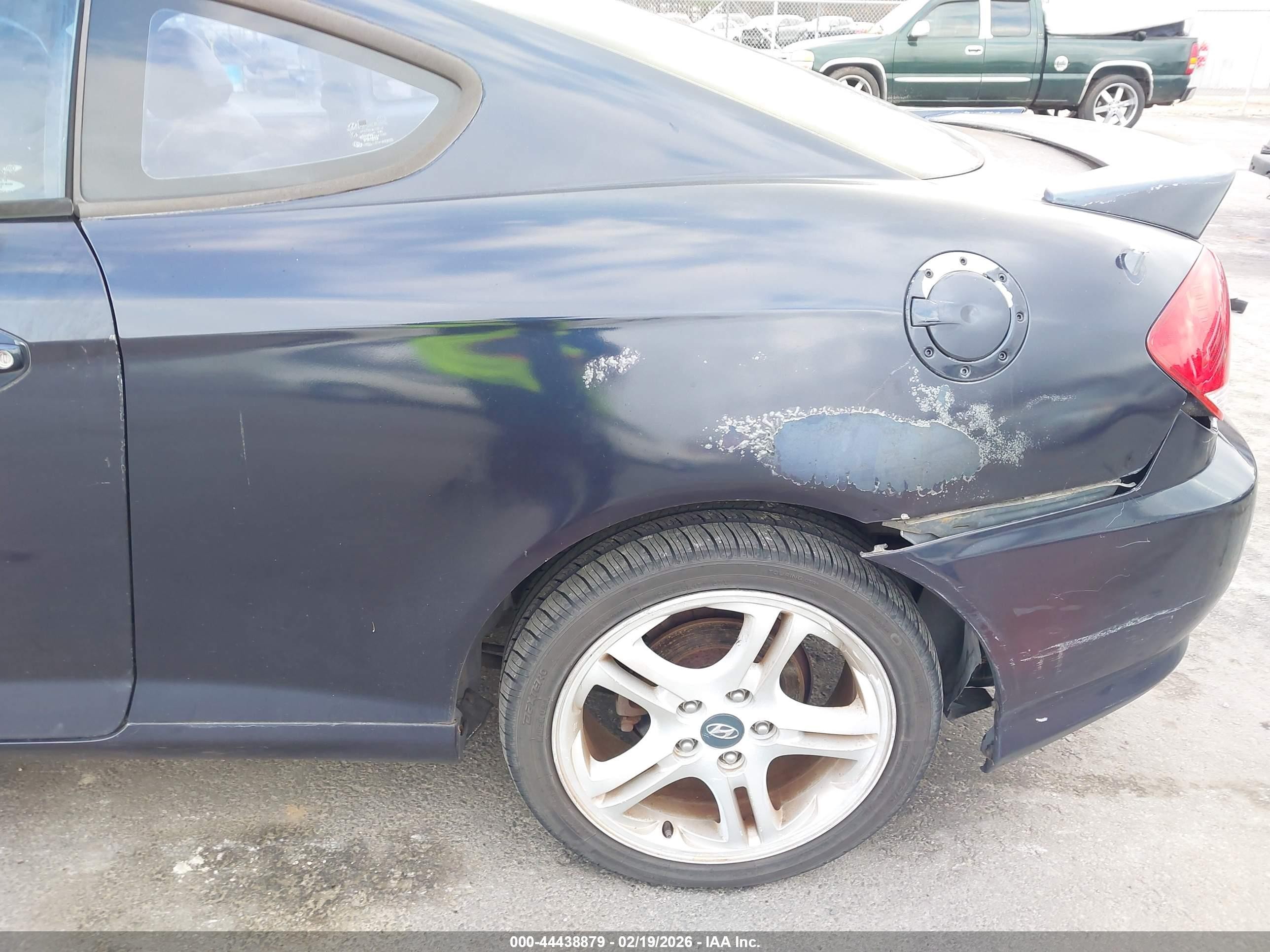 2005 Hyundai Tiburon Gt/se Blue vin: KMHHN65F55U164909