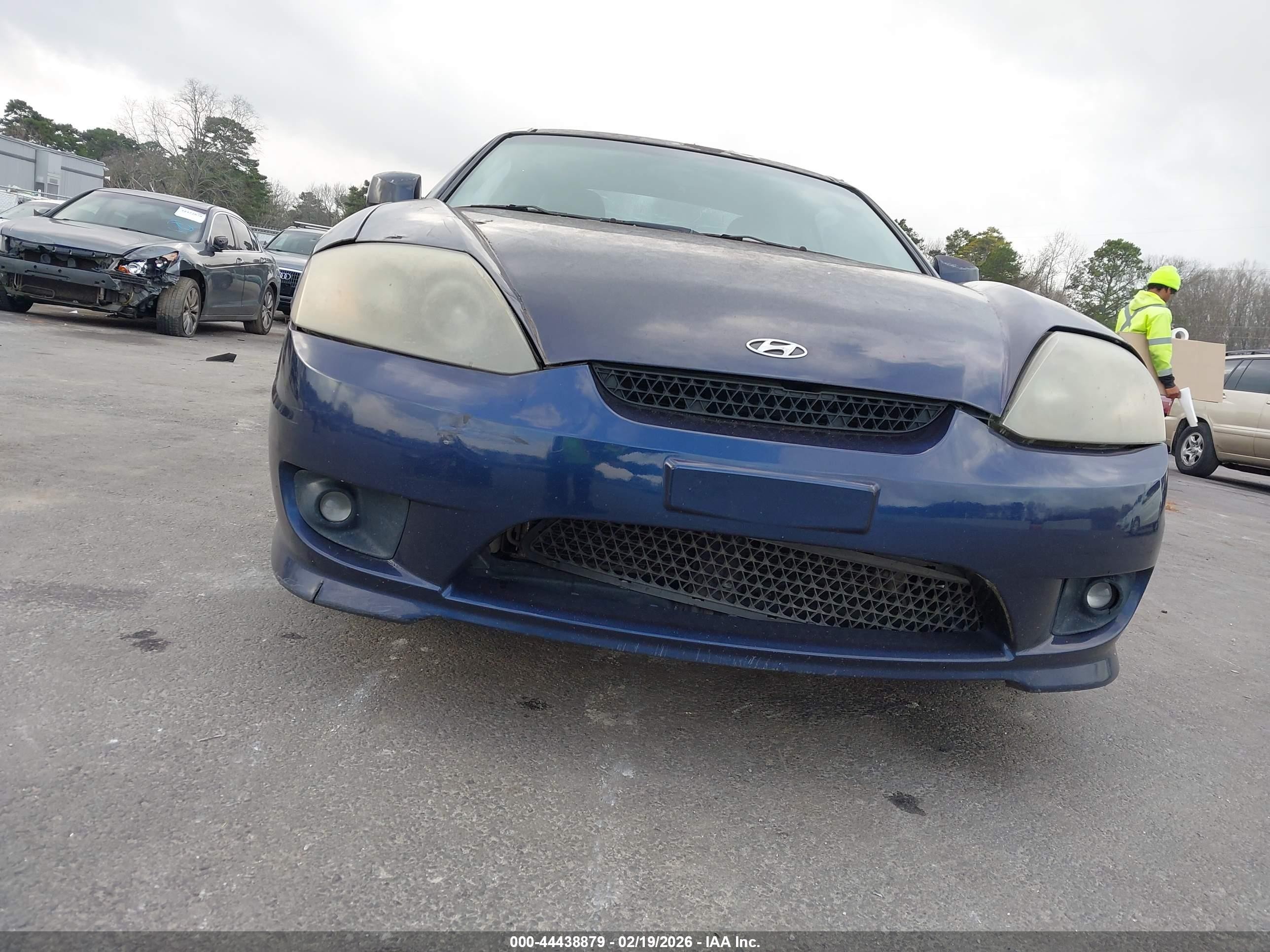 2005 Hyundai Tiburon Gt/se Blue vin: KMHHN65F55U164909