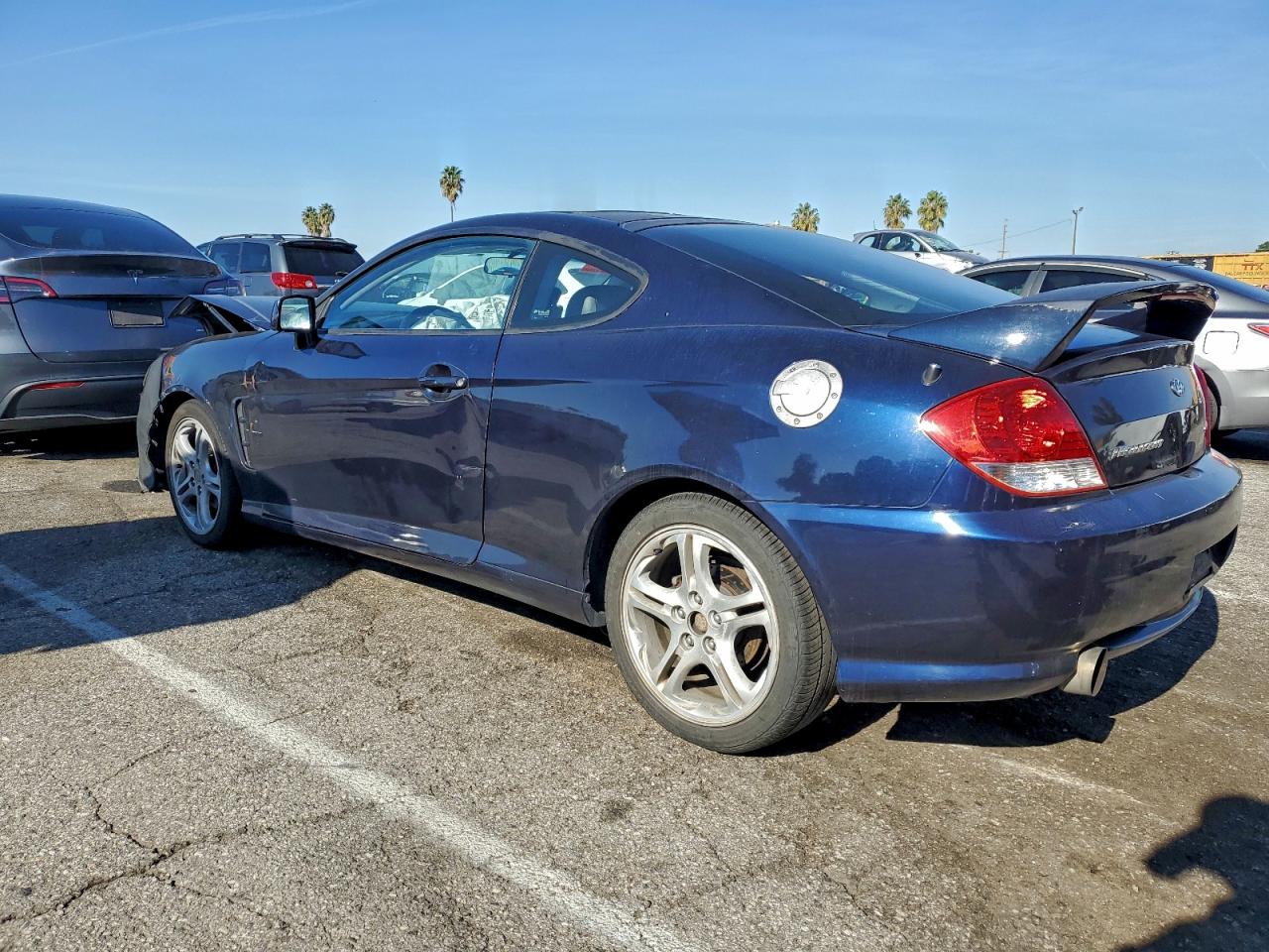 2006 Hyundai Tiburon Gt Синий vin: KMHHN65F56U213981