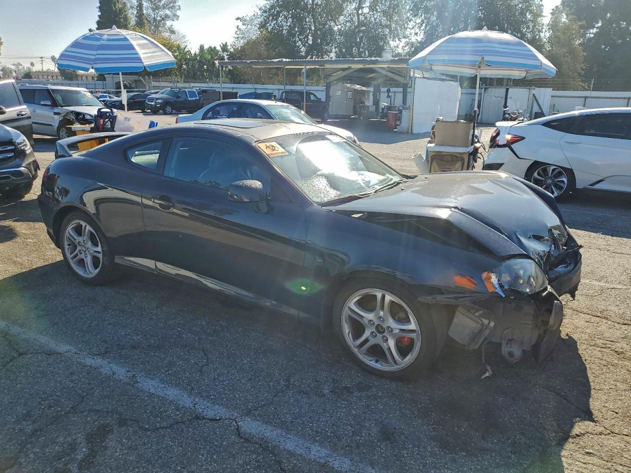 2006 Hyundai Tiburon Gt Синий vin: KMHHN65F56U213981