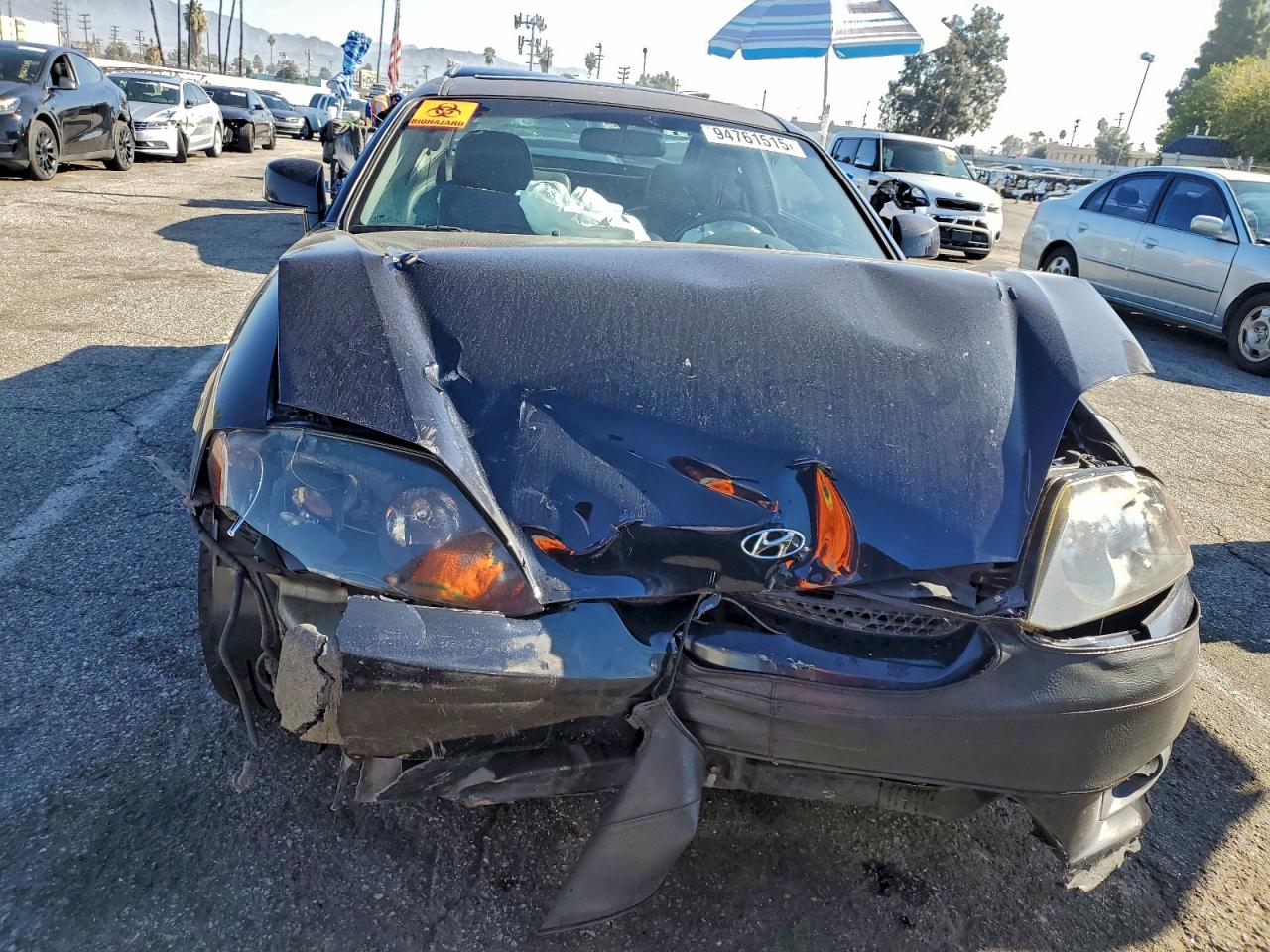 2006 Hyundai Tiburon Gt Синий vin: KMHHN65F56U213981