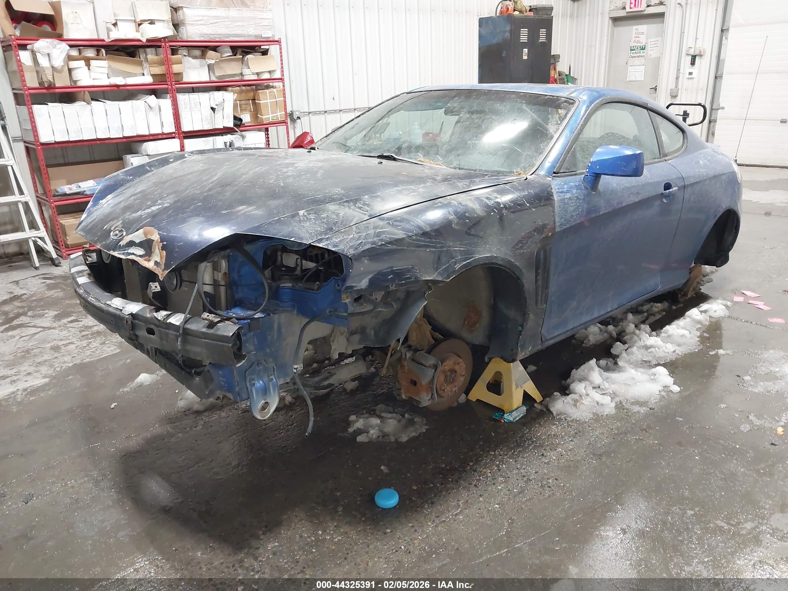 2005 Hyundai Tiburon Gt Blue vin: KMHHN65F65U161033