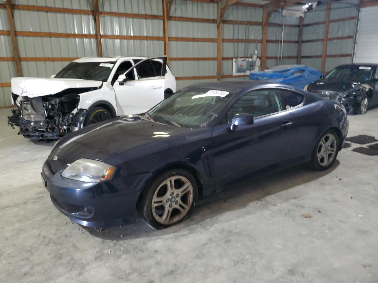 2005 Hyundai Tiburon Gt Blue vin: KMHHN65F65U169620