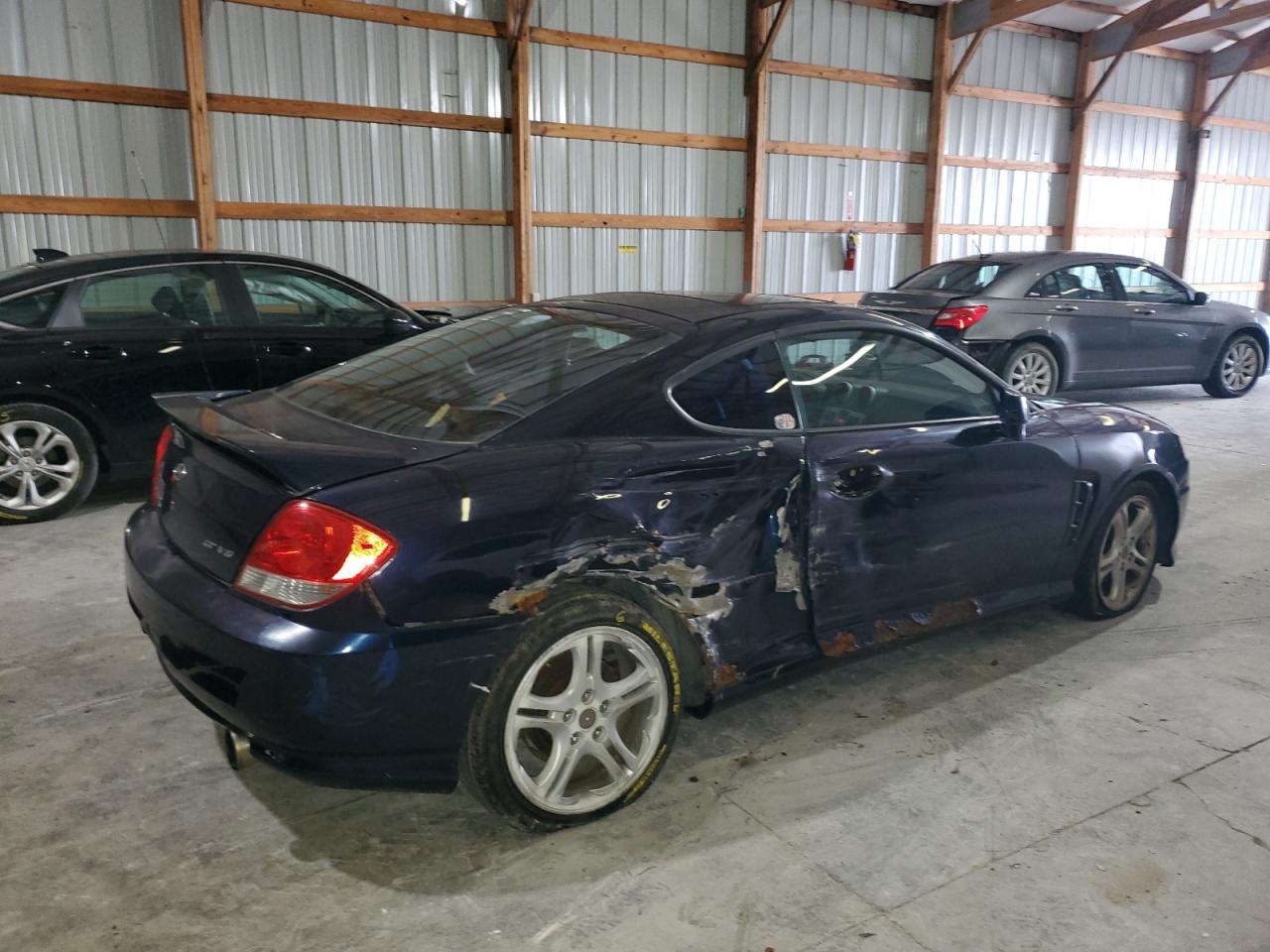 2005 Hyundai Tiburon Gt Blue vin: KMHHN65F65U169620