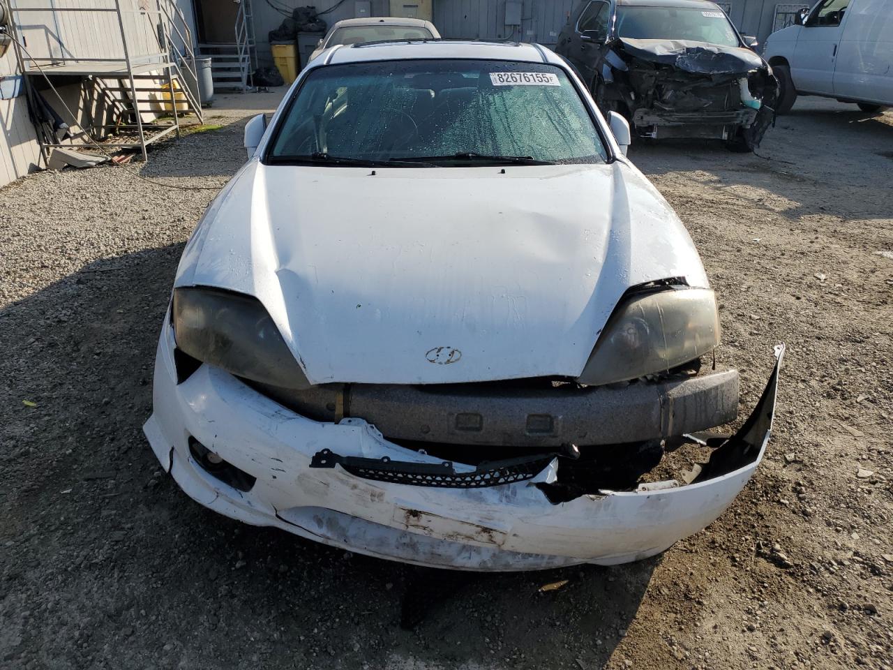 2005 Hyundai Tiburon Gt White vin: KMHHN65F65U180391