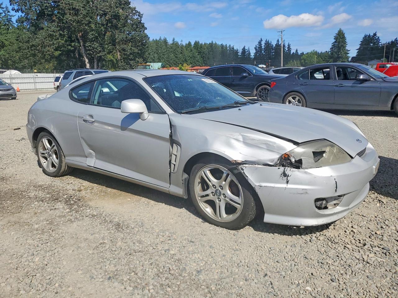 2005 Hyundai Tiburon Gt Silver vin: KMHHN65F65U181007