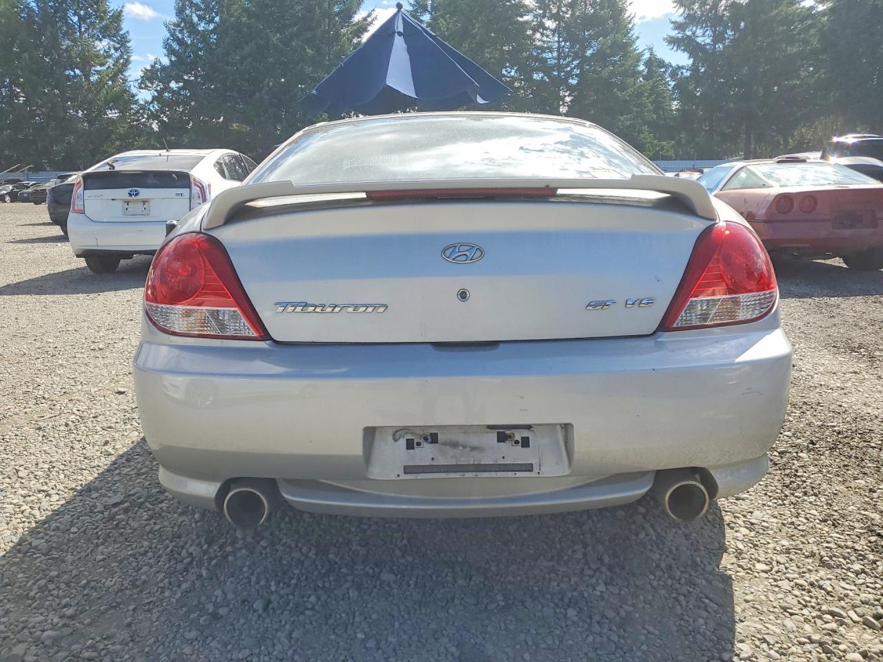 2005 Hyundai Tiburon Gt Silver vin: KMHHN65F65U181007