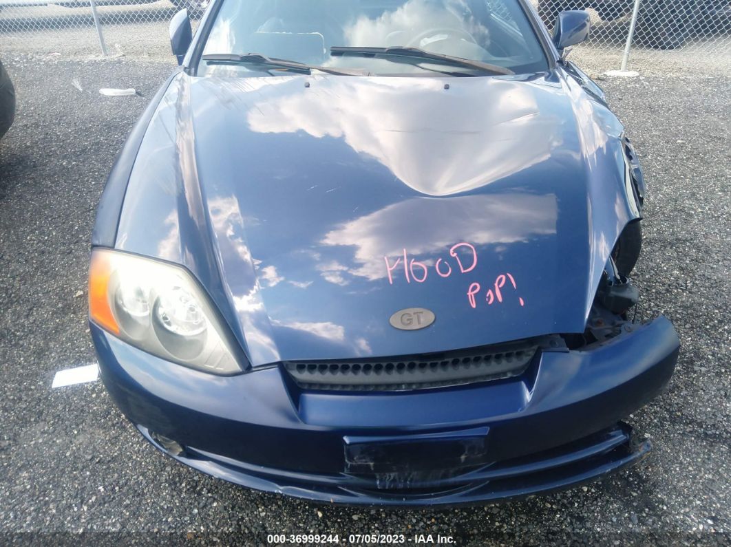 2003 Hyundai Tiburon Gt Blue vin: KMHHN65F73U013230