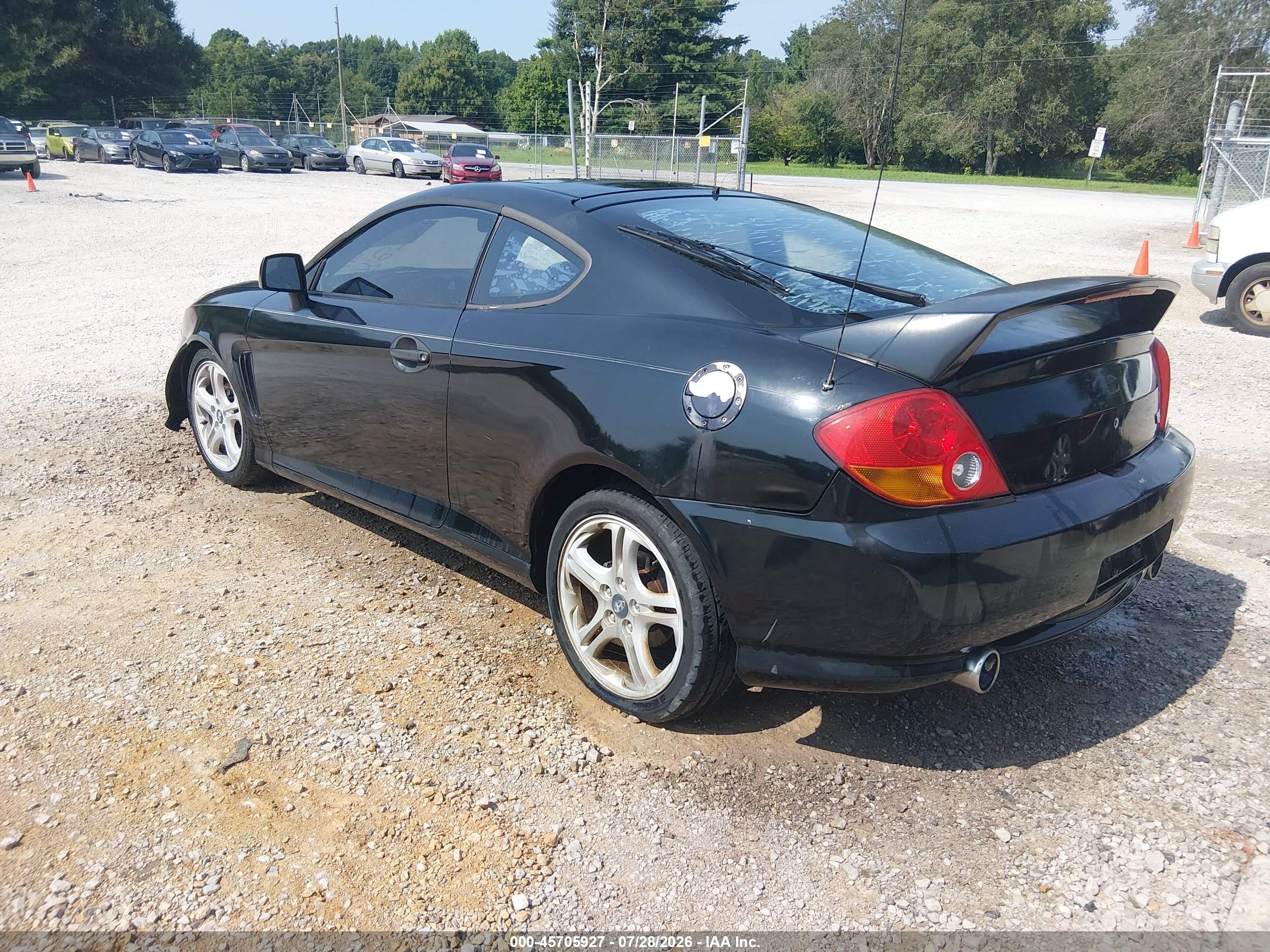 2004 Hyundai Tiburon Gt V6/gt V6 Special Edition Черный vin: KMHHN65F74U113667