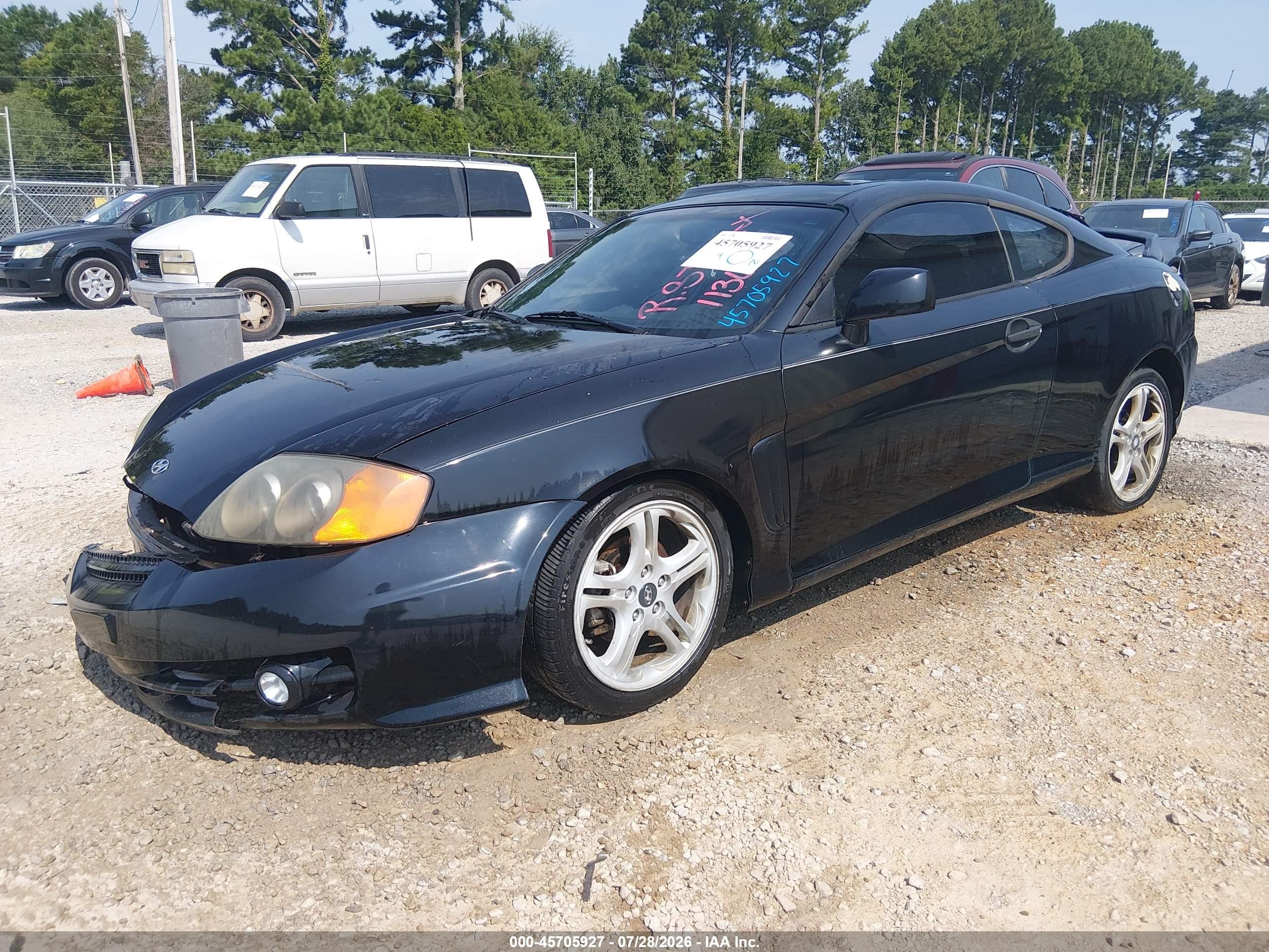 2004 Hyundai Tiburon Gt V6/gt V6 Special Edition Черный vin: KMHHN65F74U113667
