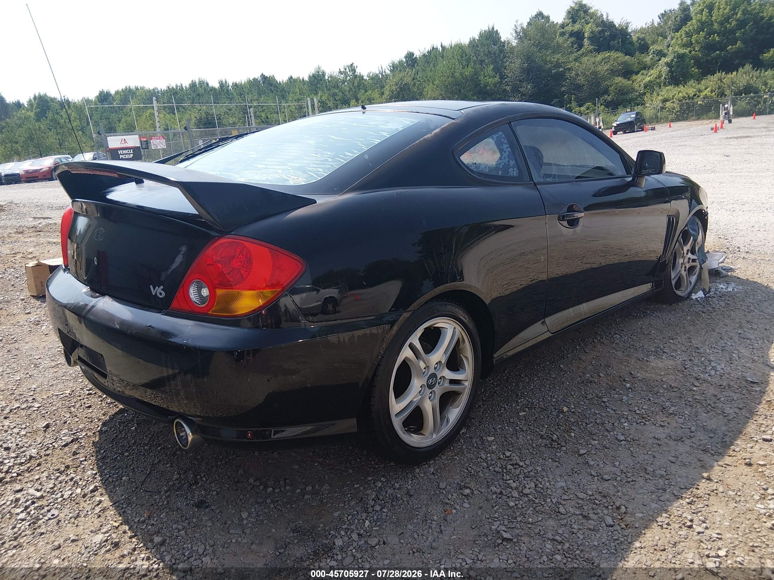 2004 Hyundai Tiburon Gt V6/gt V6 Special Edition Черный vin: KMHHN65F74U113667