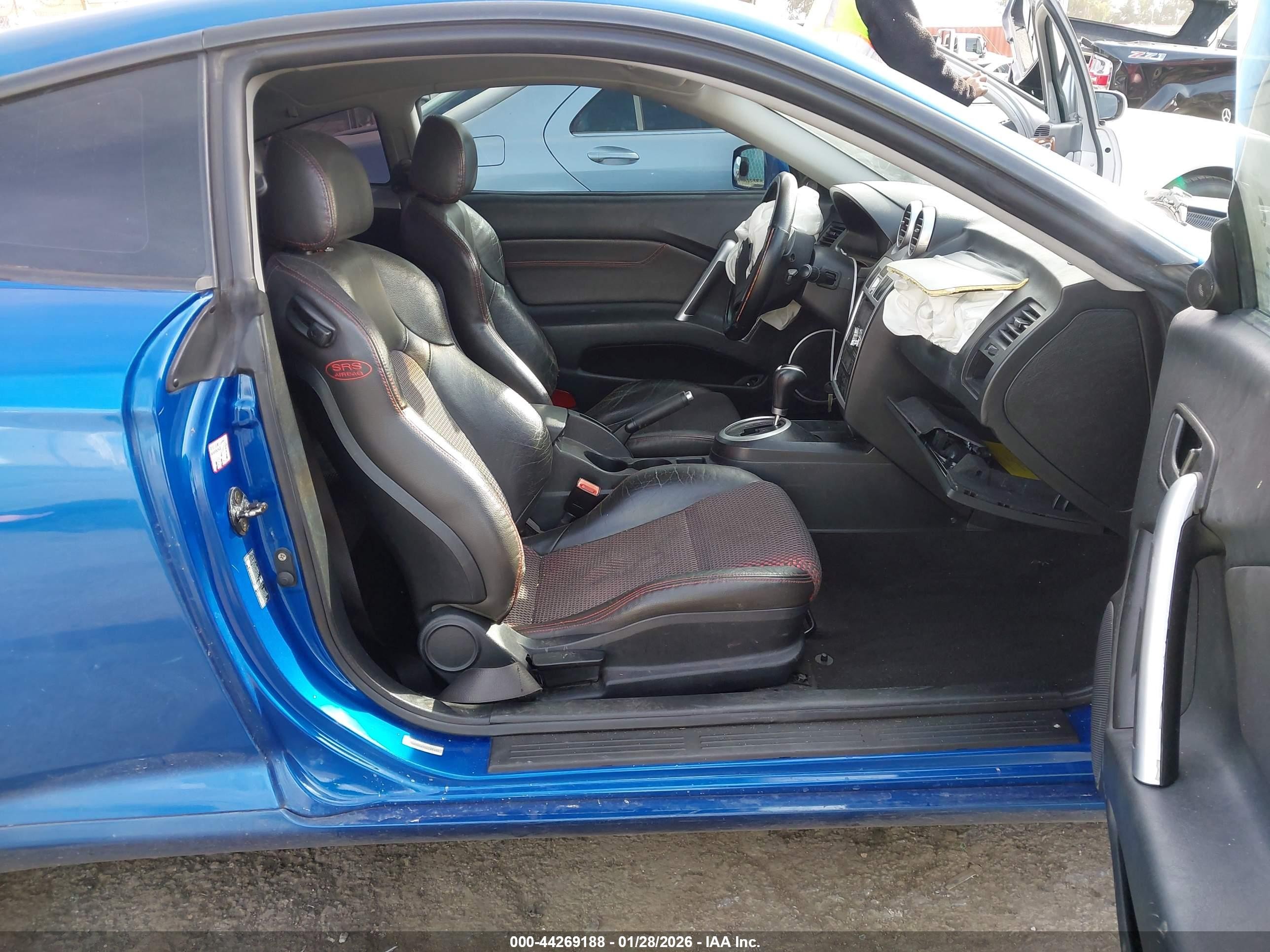 2005 Hyundai Tiburon Gt/se Blue vin: KMHHN65F75U167469