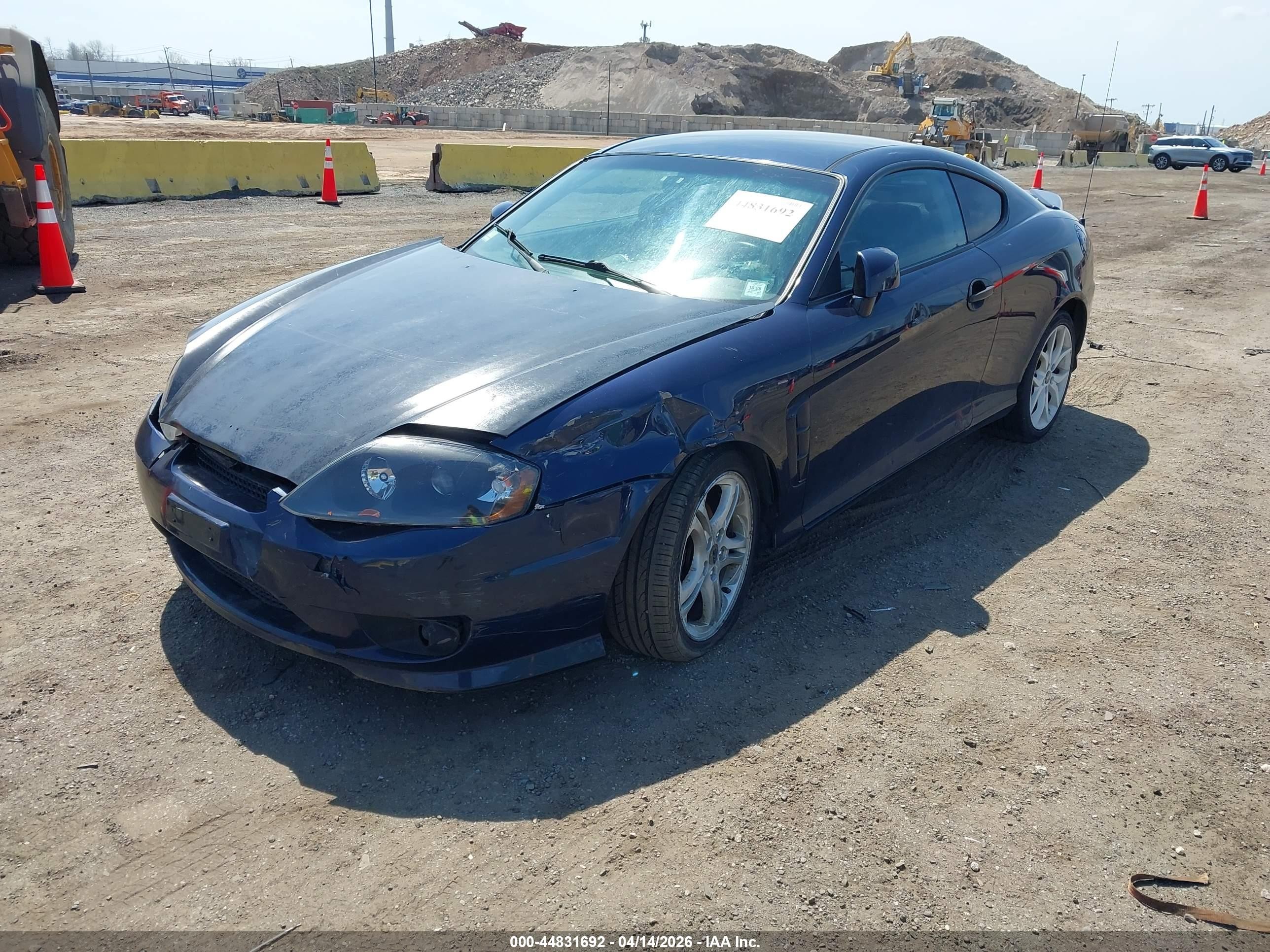 2005 Hyundai Tiburon Gt/se Blue vin: KMHHN65F75U174499