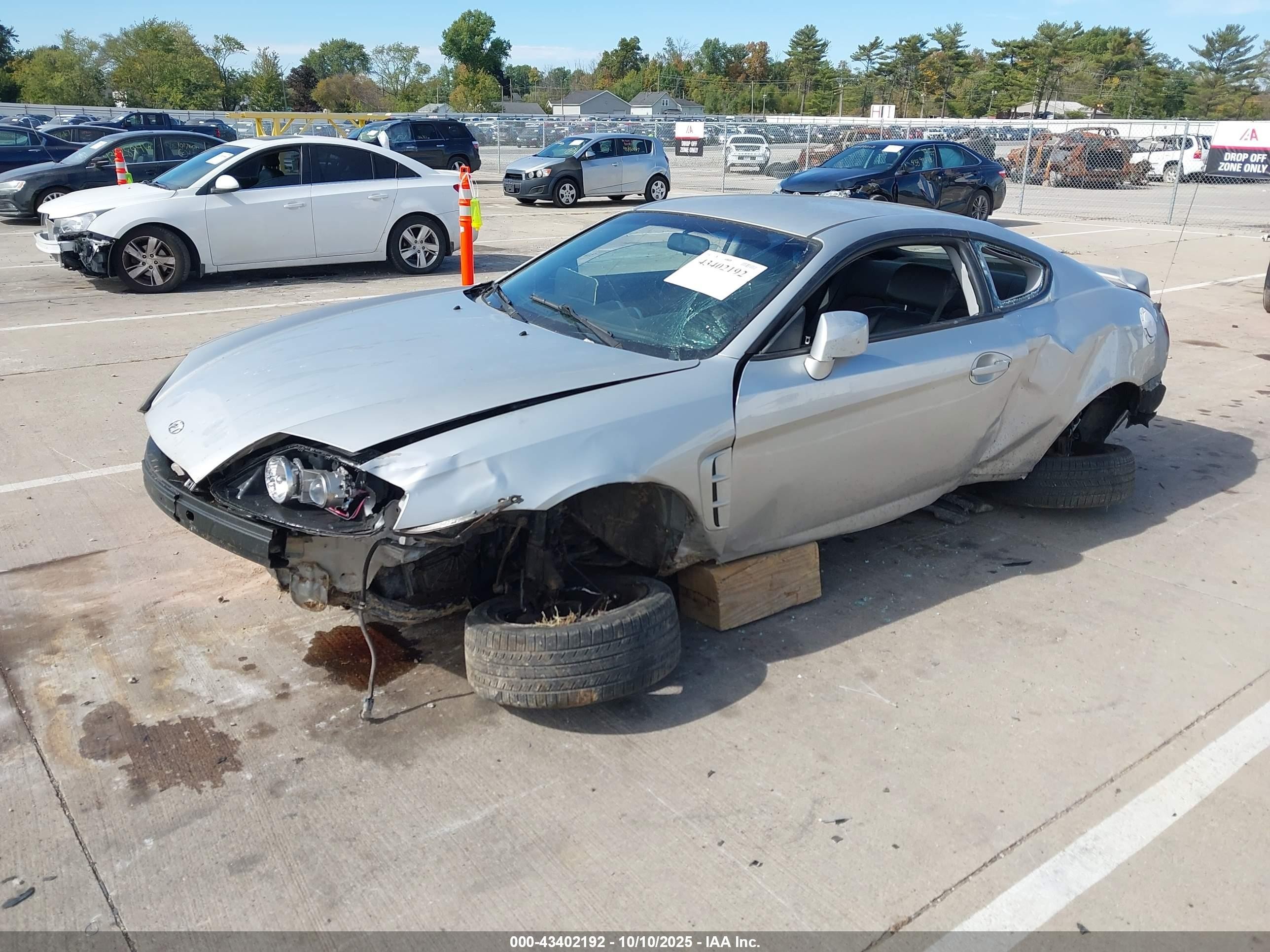 2006 Hyundai Tiburon Gt/gt Limited/se Silver vin: KMHHN65F76U191238
