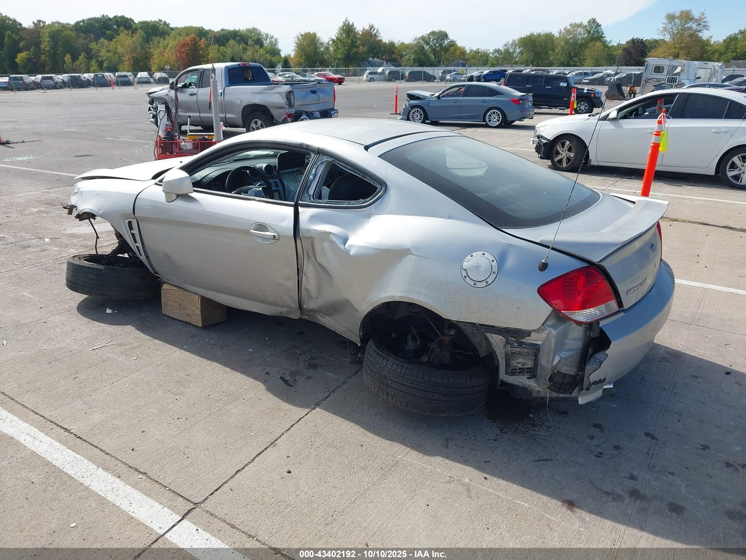 2006 Hyundai Tiburon Gt/gt Limited/se Silver vin: KMHHN65F76U191238
