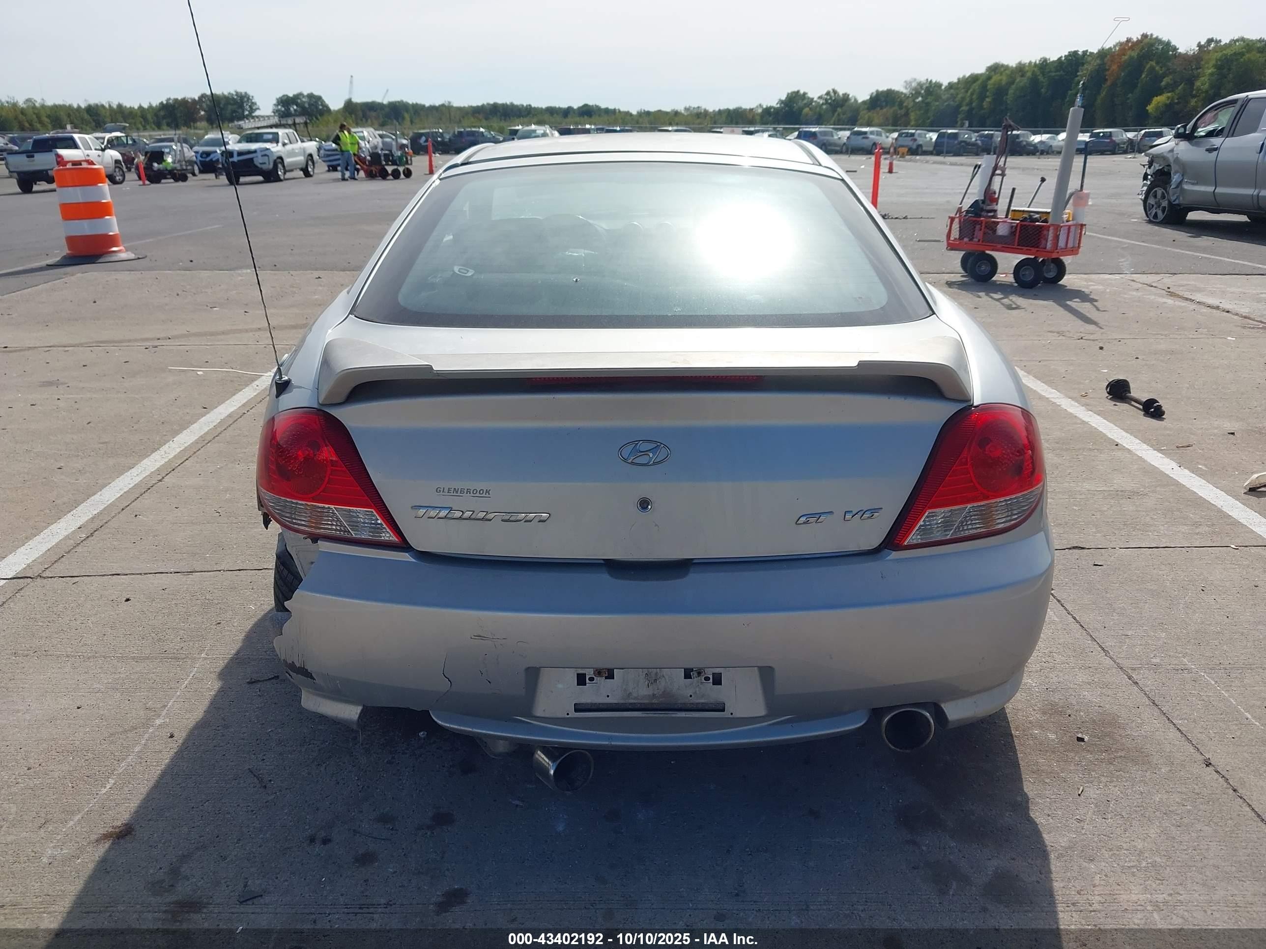 2006 Hyundai Tiburon Gt/gt Limited/se Silver vin: KMHHN65F76U191238