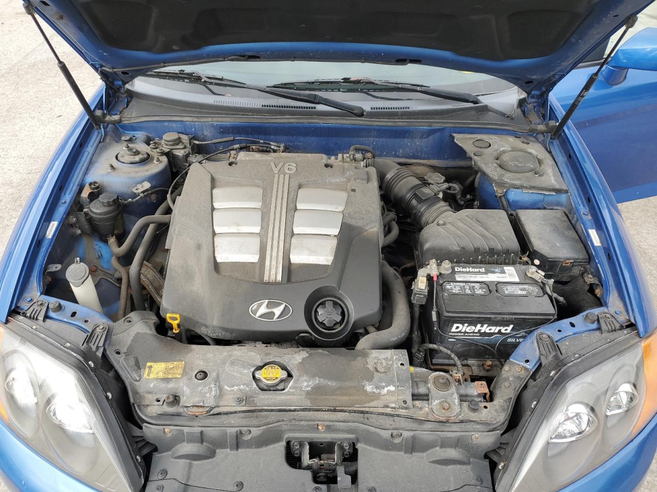 2004 Hyundai Tiburon Gt Blue vin: KMHHN65F84U134916