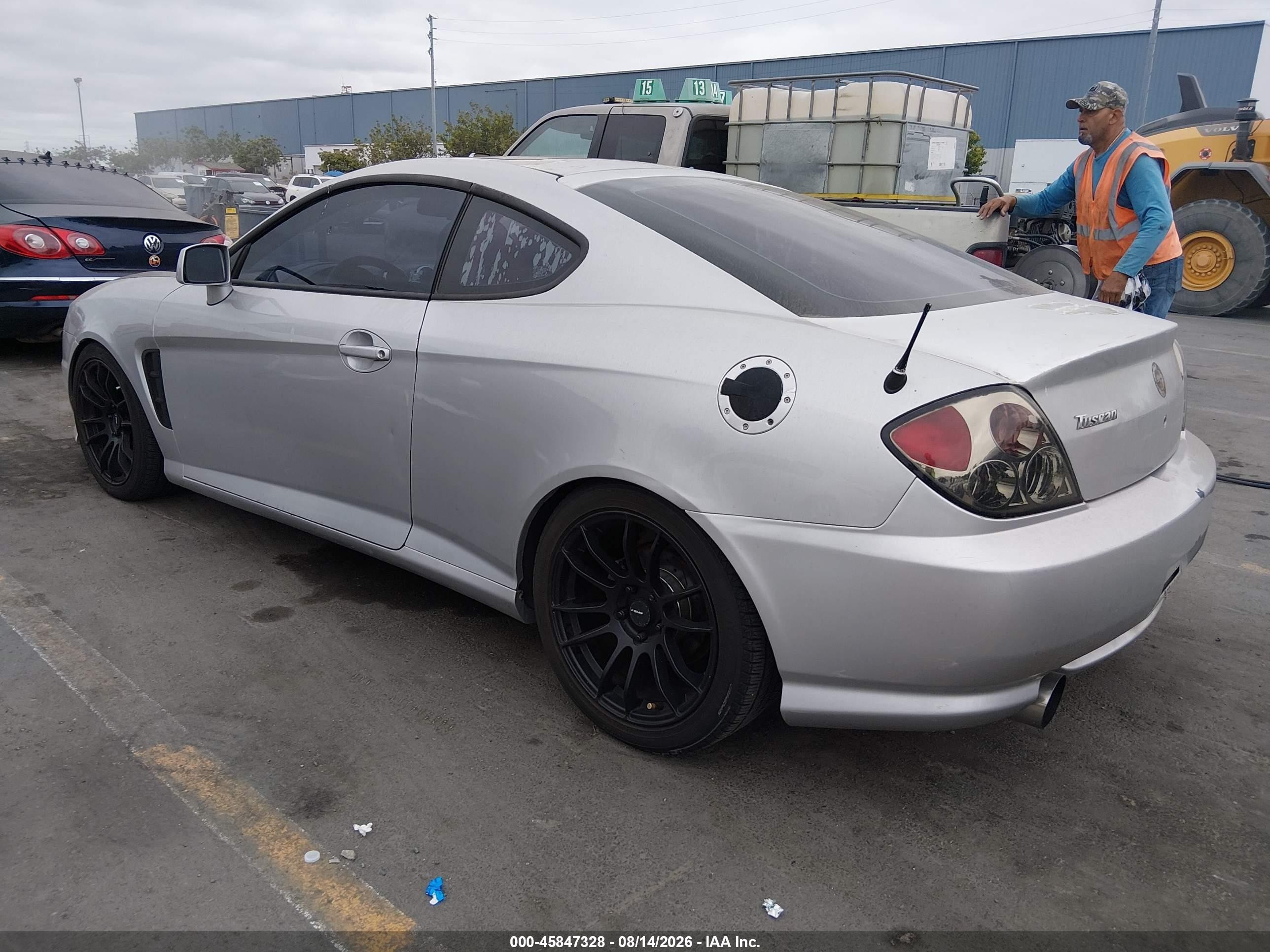 2005 Hyundai Tiburon Gt/se Silver vin: KMHHN65F85U155413