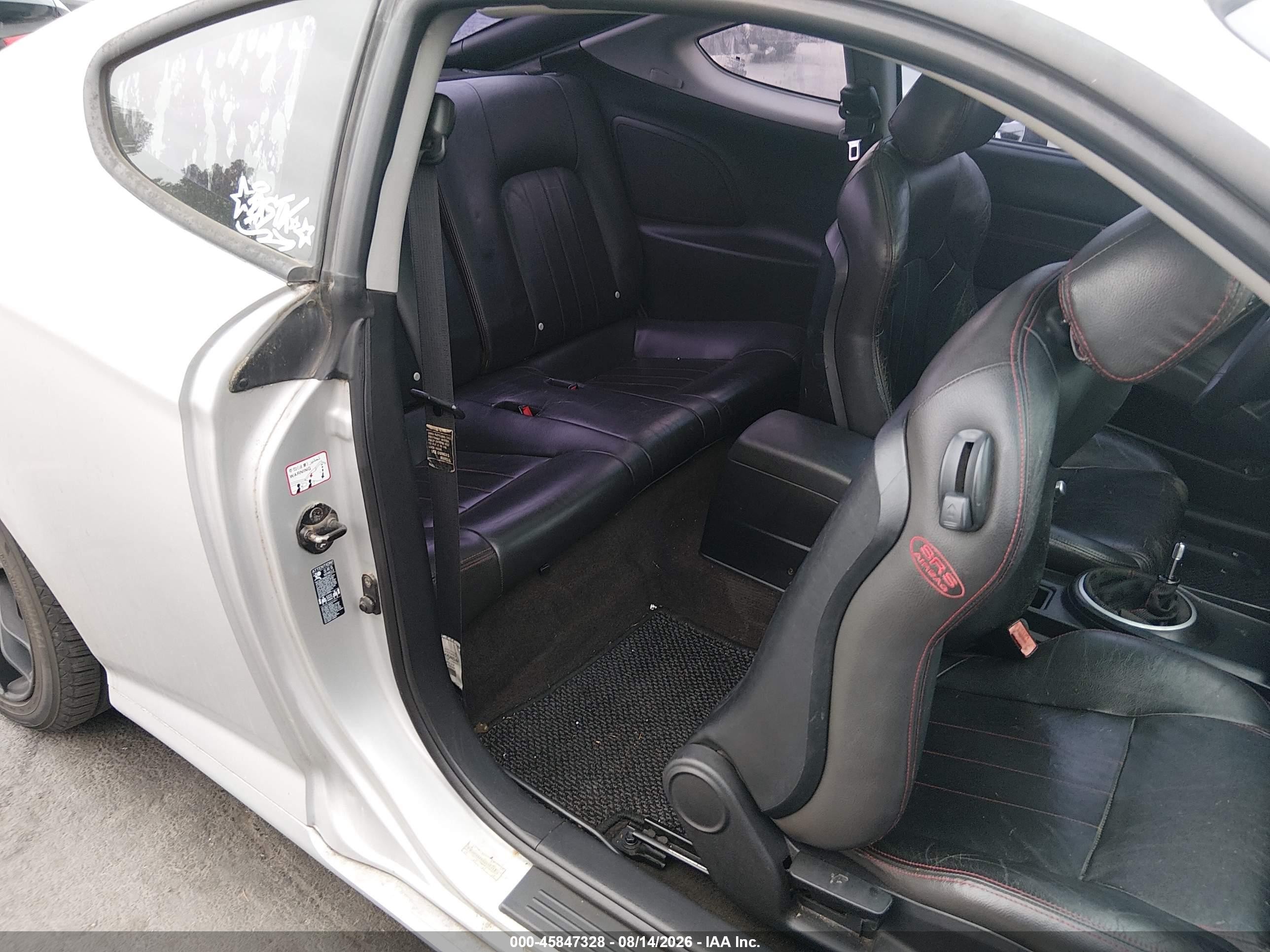 2005 Hyundai Tiburon Gt/se Silver vin: KMHHN65F85U155413