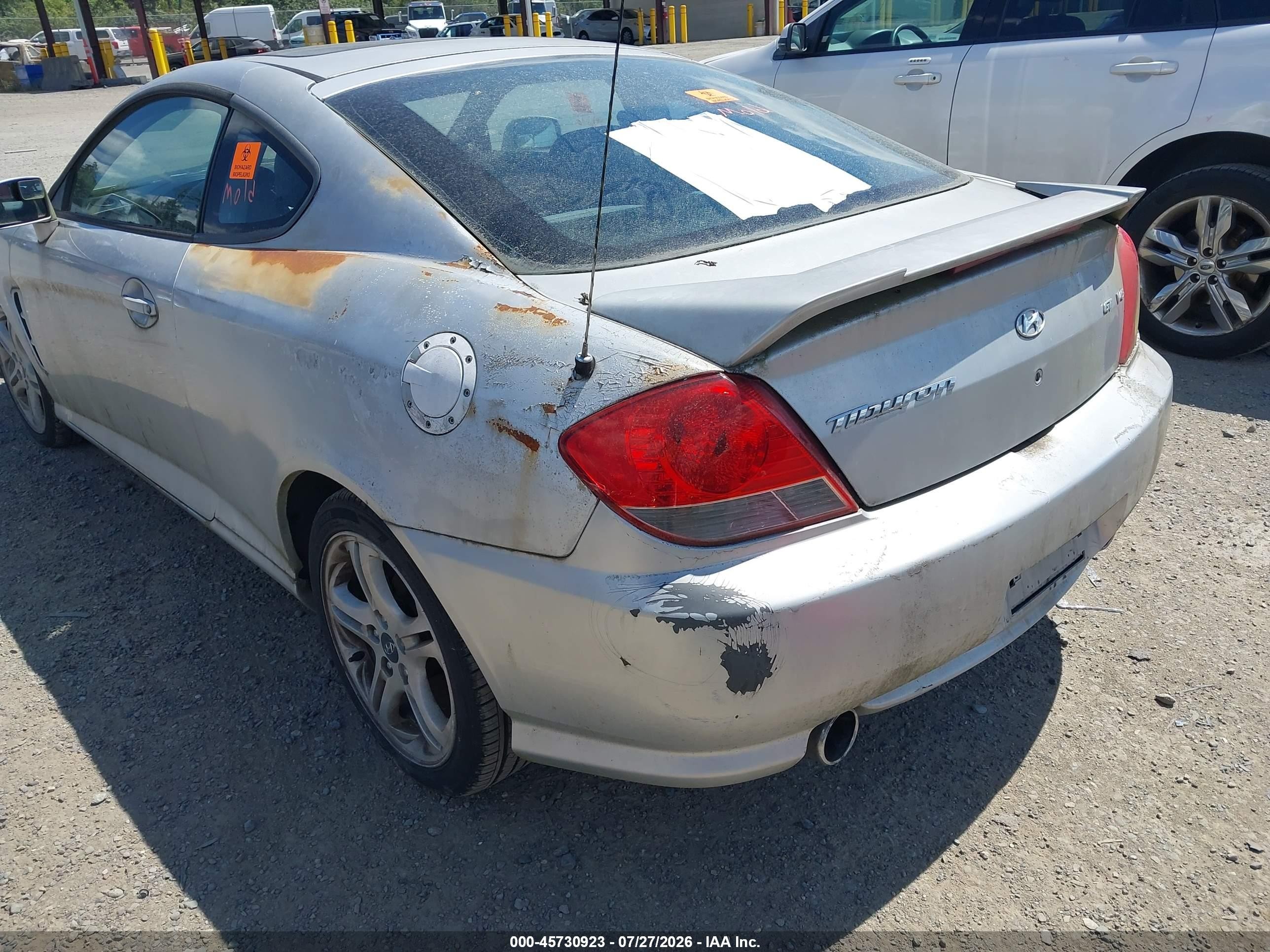 2006 Hyundai Tiburon Gt/gt Limited/se Gray vin: KMHHN65F86U190860