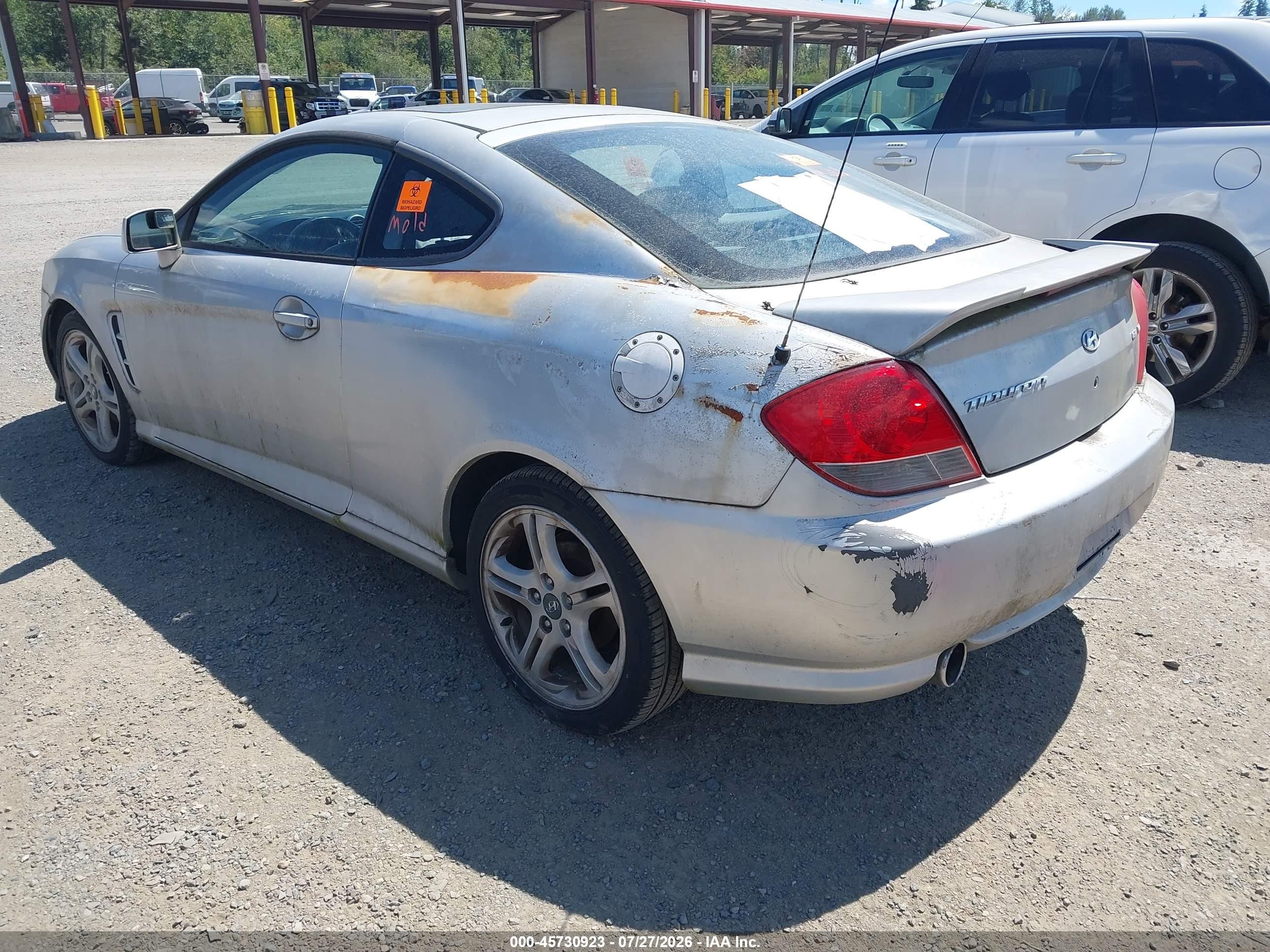 2006 Hyundai Tiburon Gt/gt Limited/se Gray vin: KMHHN65F86U190860