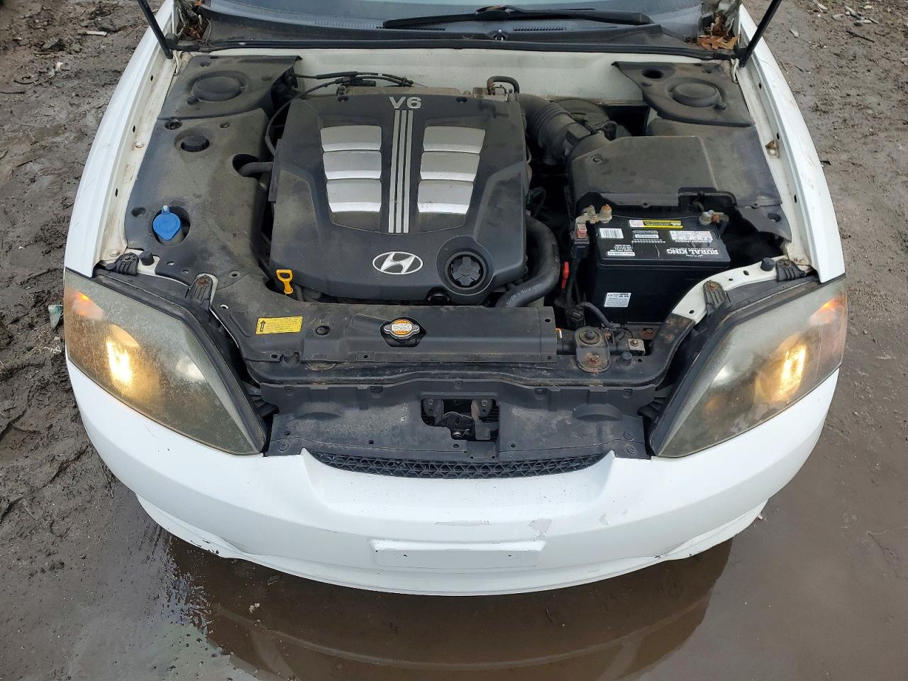 2006 Hyundai Tiburon Gt White vin: KMHHN65F86U208161