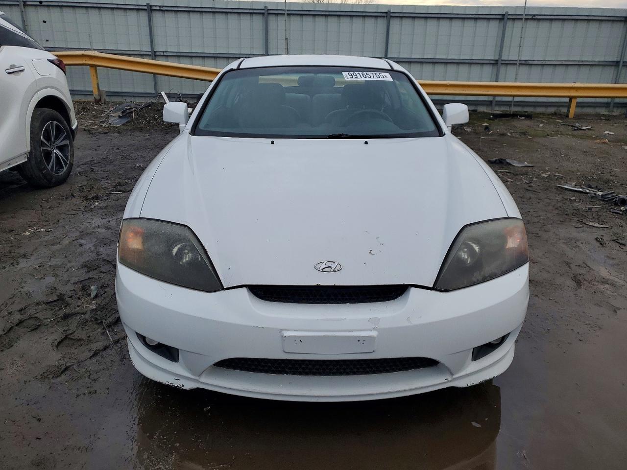 2006 Hyundai Tiburon Gt White vin: KMHHN65F86U208161