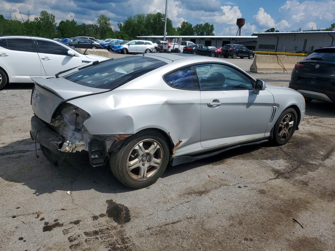 2003 Hyundai Tiburon Gt V6 Silver vin: KMHHN65F93U052126