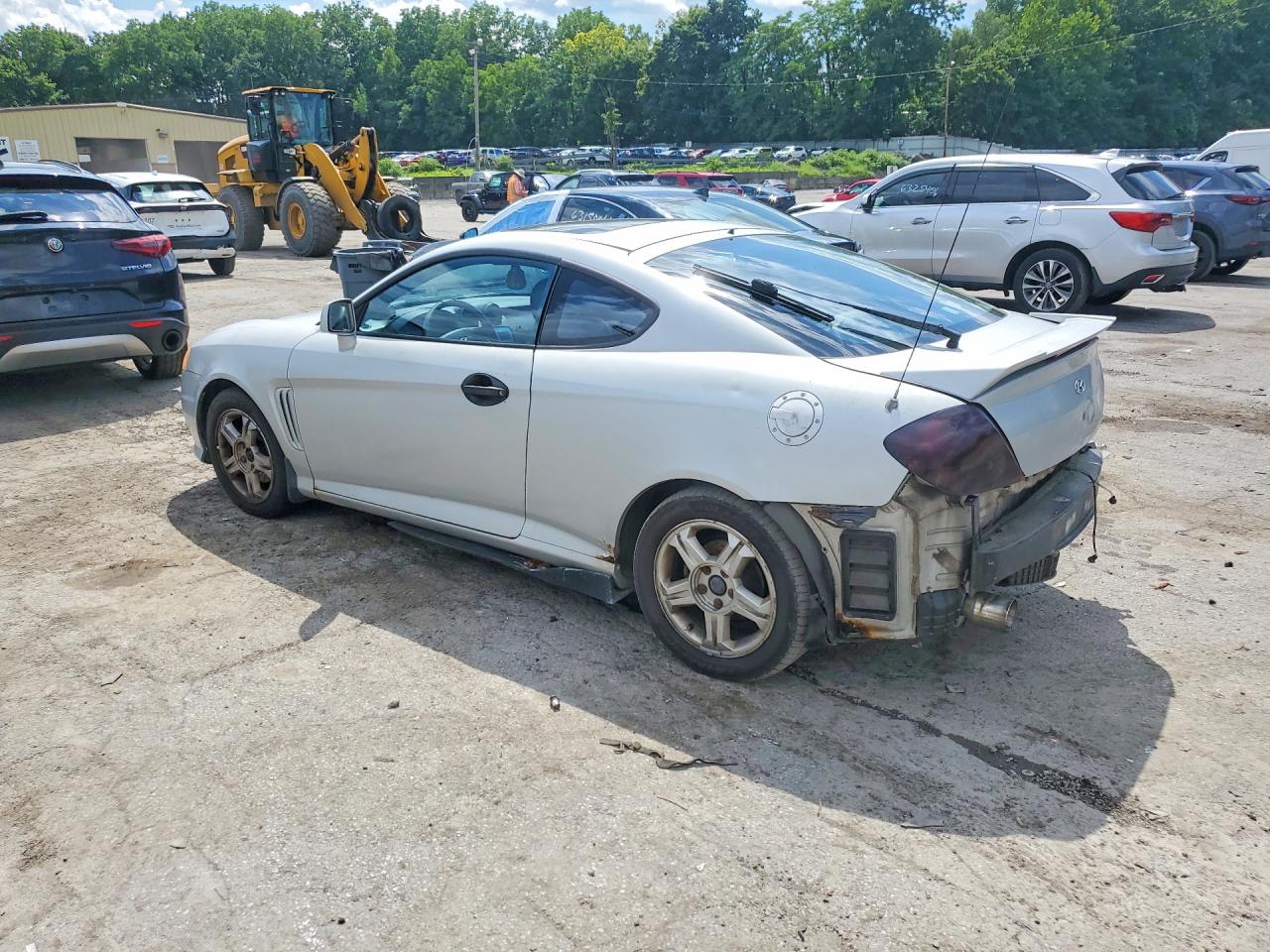 2003 Hyundai Tiburon Gt V6 Silver vin: KMHHN65F93U052126