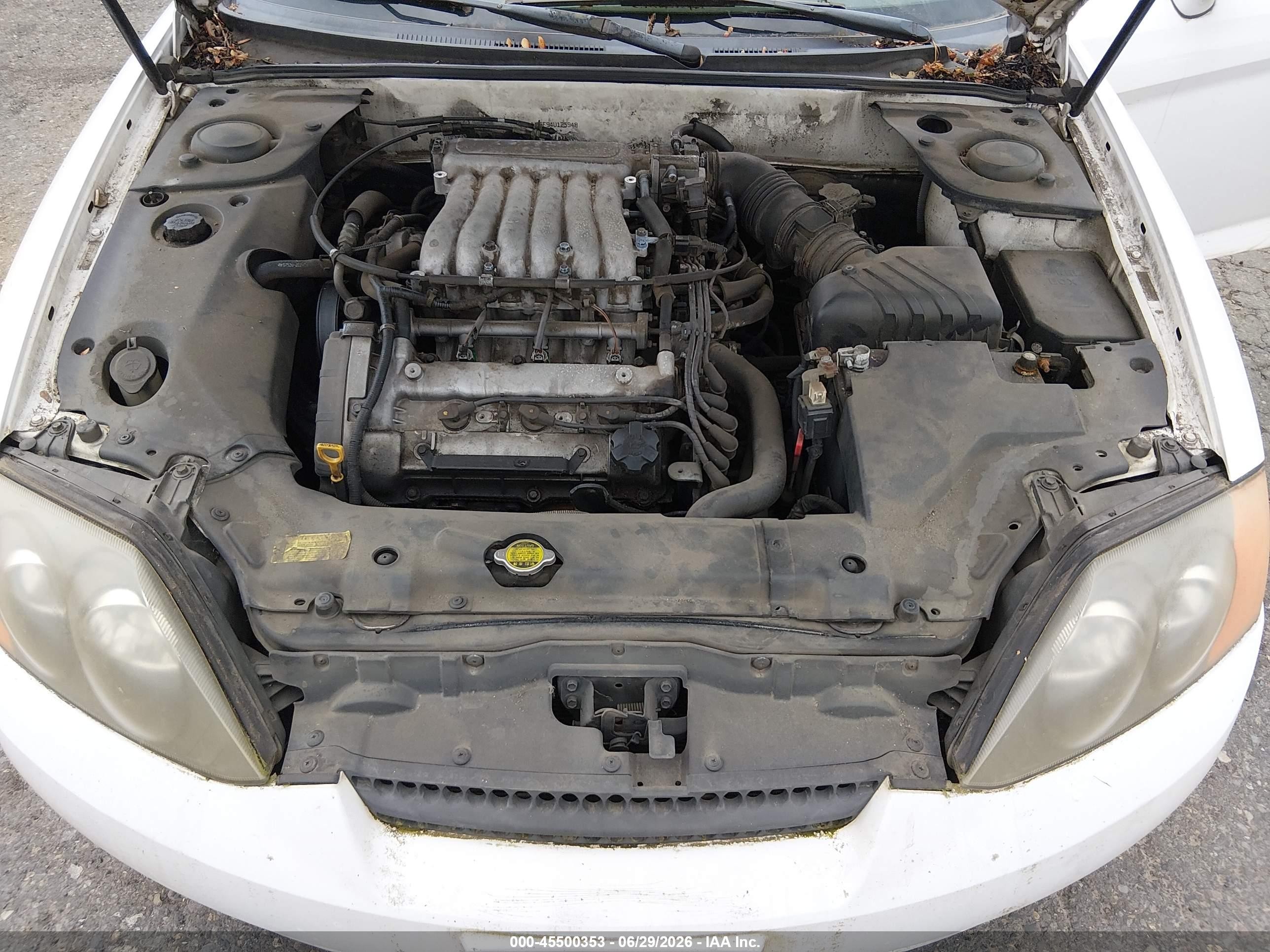 2004 Hyundai Tiburon Gt V6/gt V6 Special Edition White vin: KMHHN65F94U125948