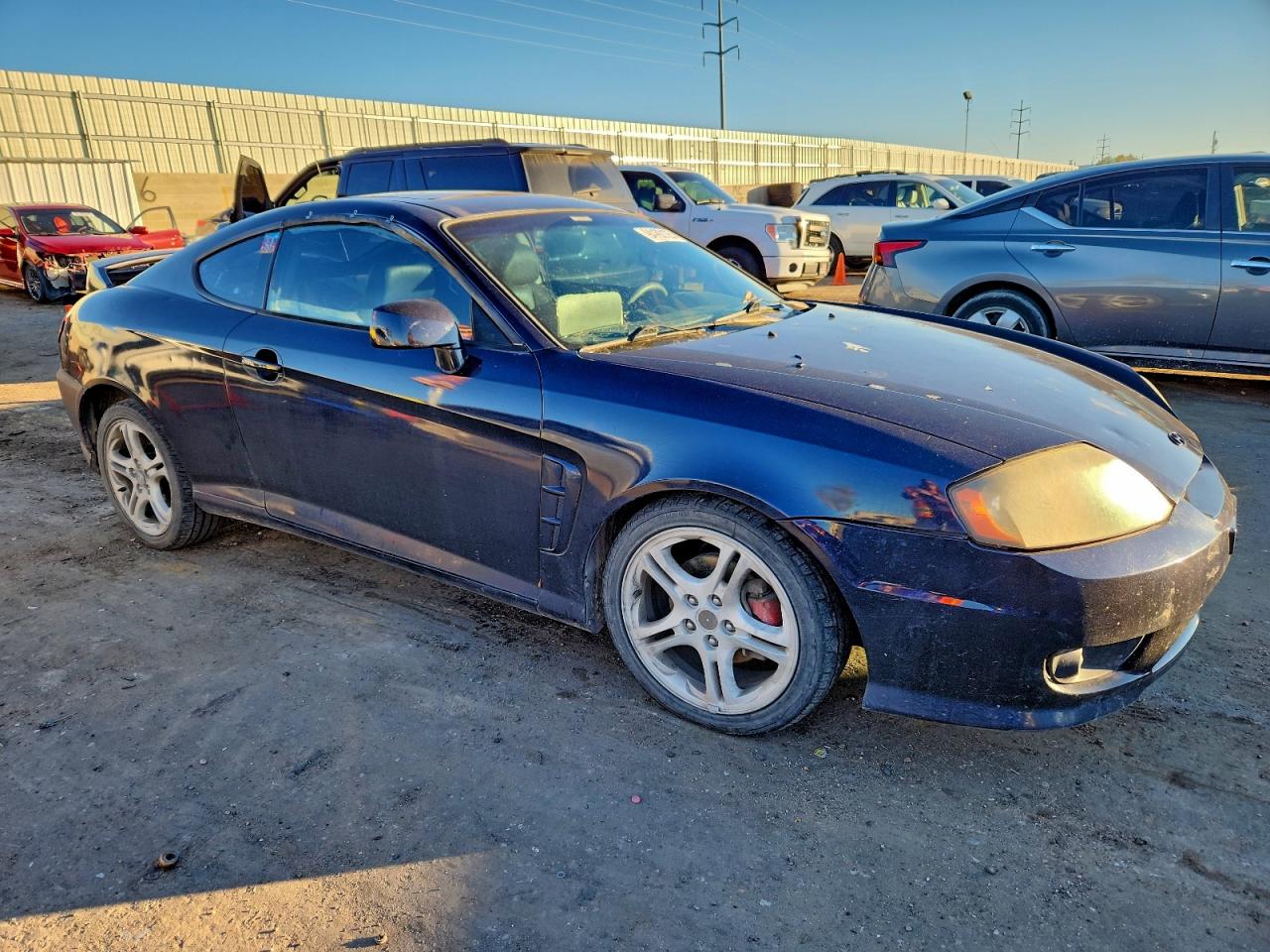 2005 Hyundai Tiburon Gt Blue vin: KMHHN65F95U182118