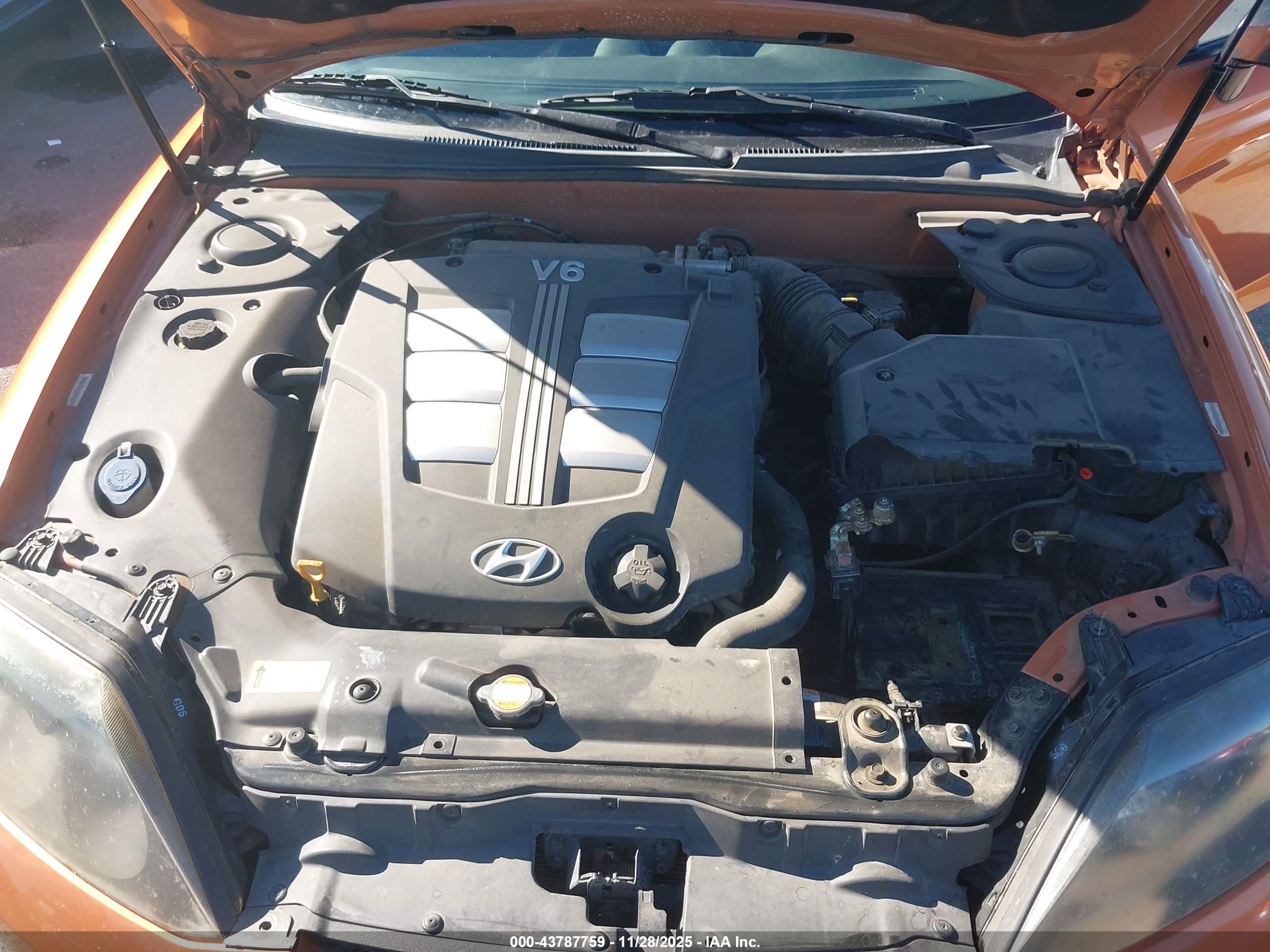 2006 Hyundai Tiburon Gt/gt Limited/se Оранжевый vin: KMHHN65F96U221775