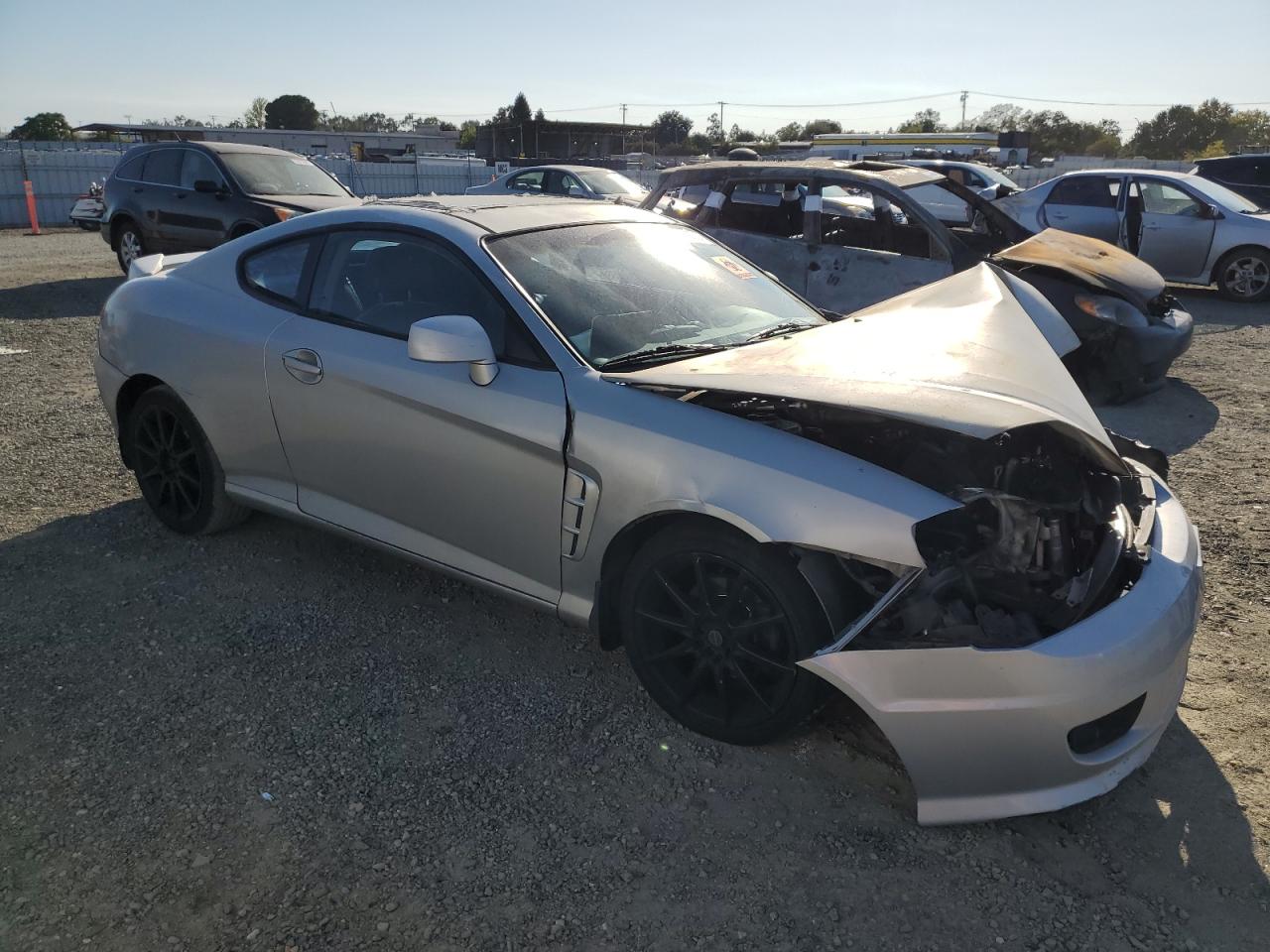 2005 Hyundai Tiburon Gt Gray vin: KMHHN65FX5U182032