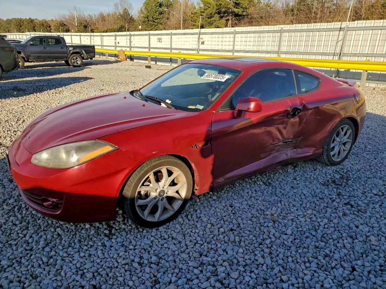 2007 Hyundai Tiburon Gt Красный vin: KMHHN66F27U255380