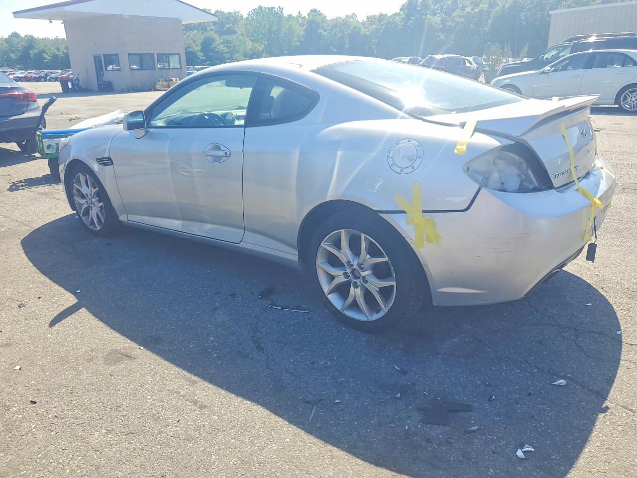 2008 Hyundai Tiburon Gt Silver vin: KMHHN66F28U271788