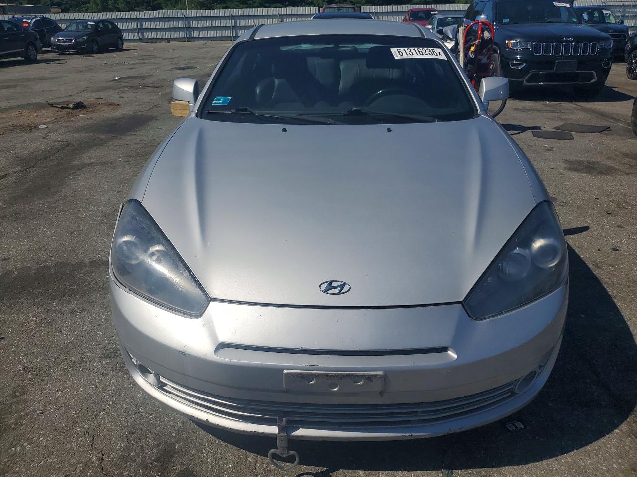 2008 Hyundai Tiburon Gt Silver vin: KMHHN66F28U271788