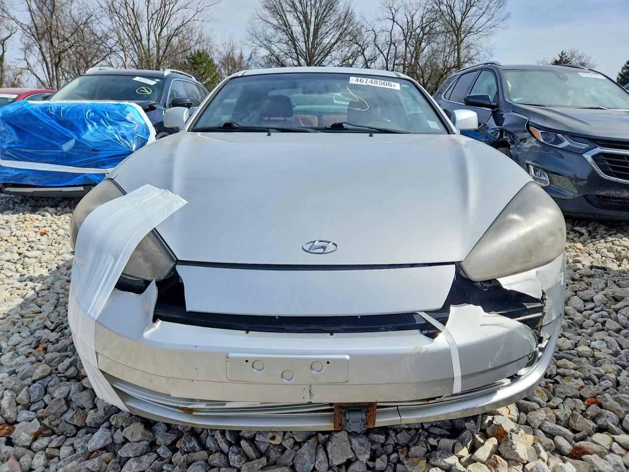 2007 Hyundai Tiburon Gt Silver vin: KMHHN66F37U235090