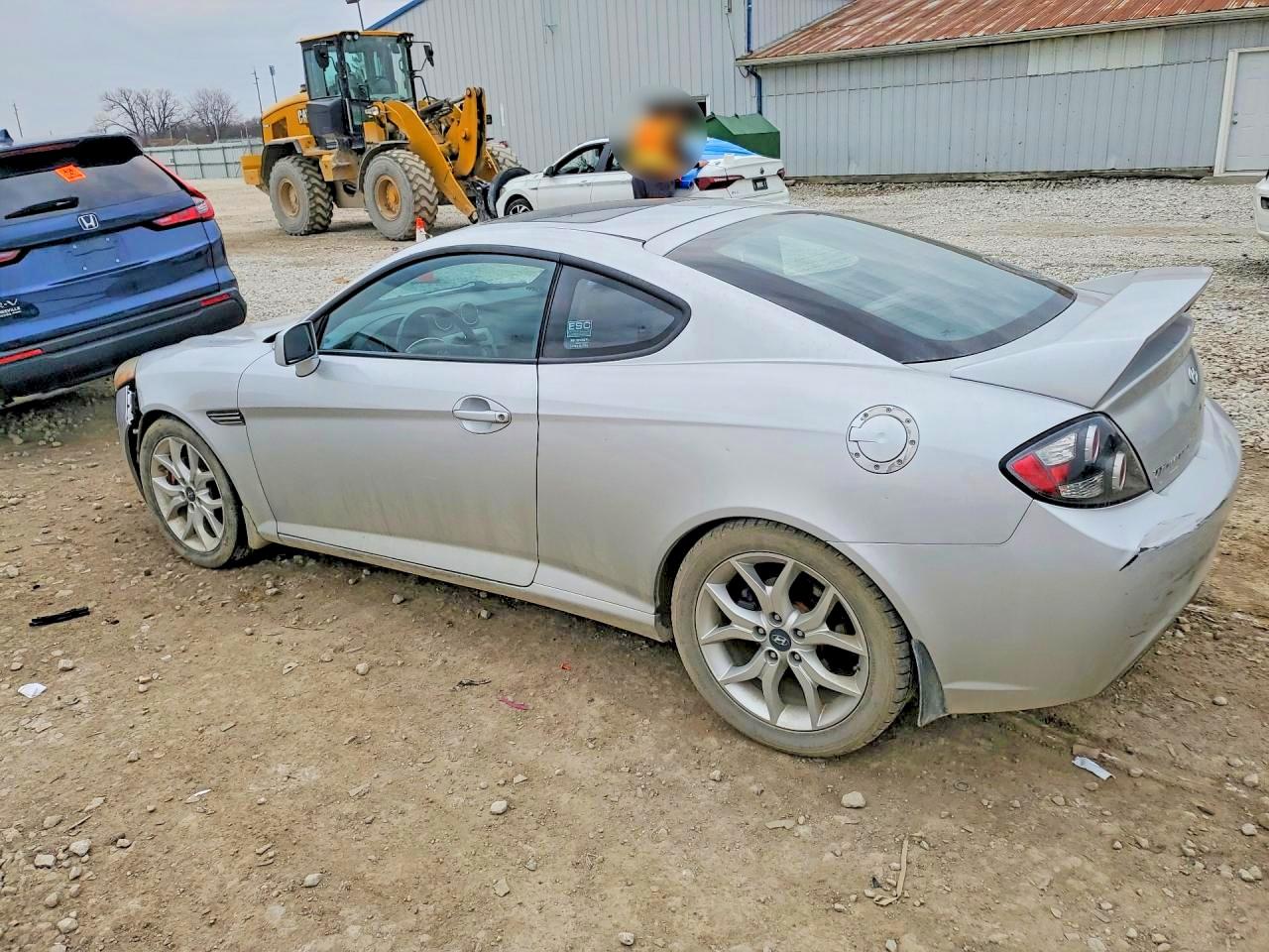 2007 Hyundai Tiburon Gt Silver vin: KMHHN66F37U235090