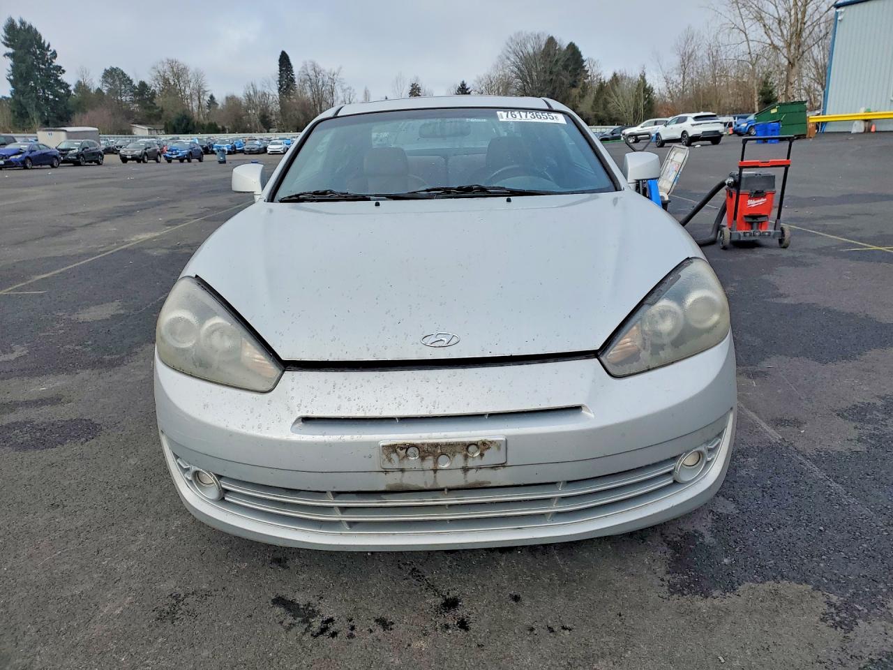2007 Hyundai Tiburon Gt Silver vin: KMHHN66F37U245201