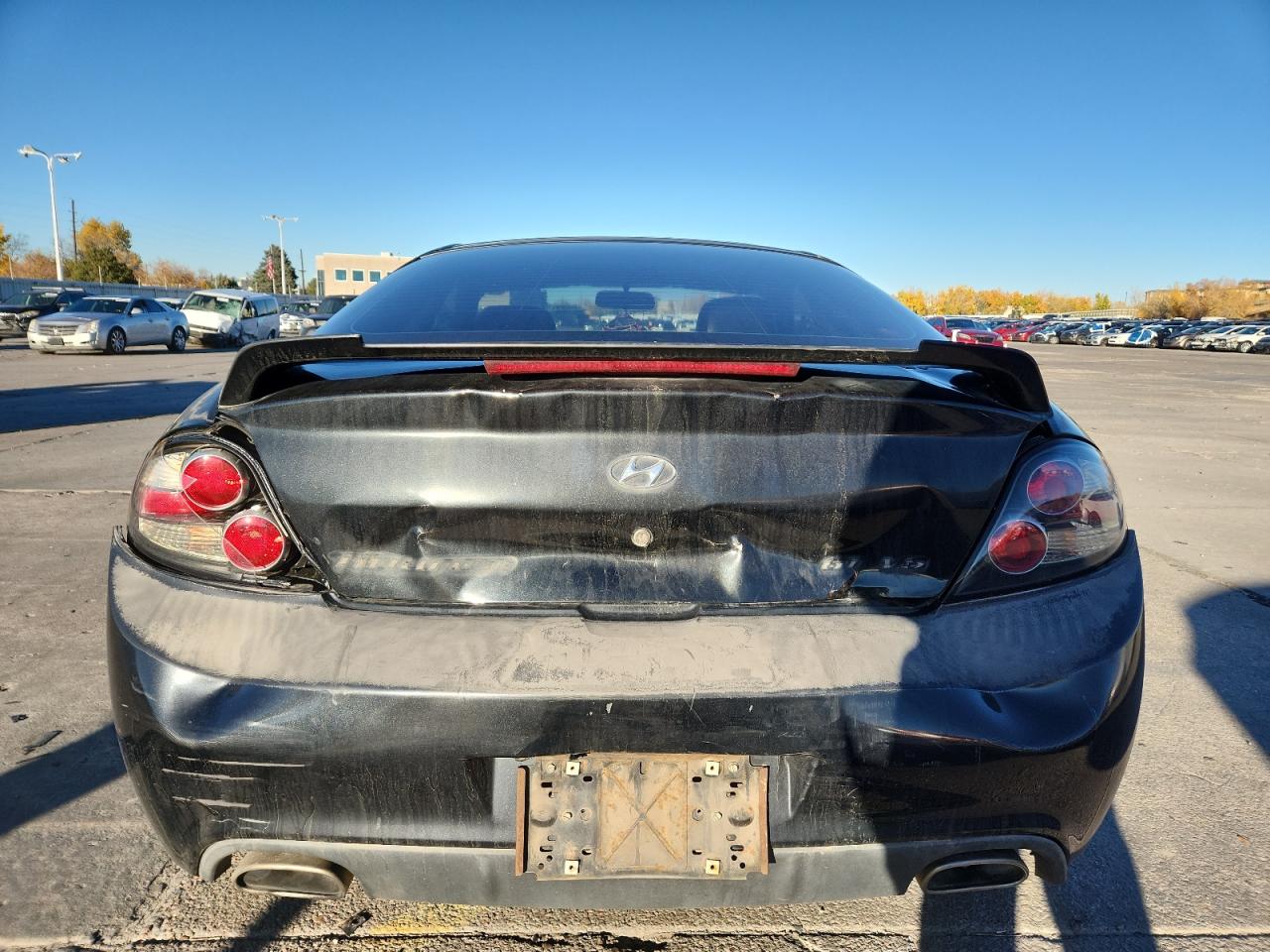 2007 Hyundai Tiburon Gt Черный vin: KMHHN66F37U245828