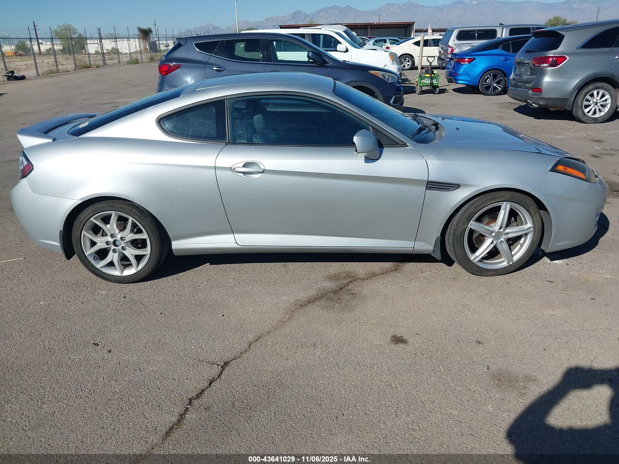 2007 Hyundai Tiburon Gt/gt Limited/se Серебряный vin: KMHHN66F37U249409