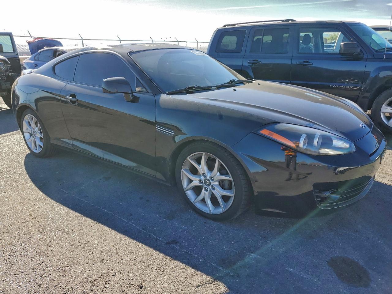 2007 Hyundai Tiburon Gt Черный vin: KMHHN66F47U239195