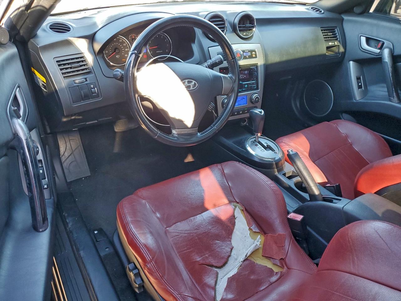 2007 Hyundai Tiburon Gt Черный vin: KMHHN66F47U239195