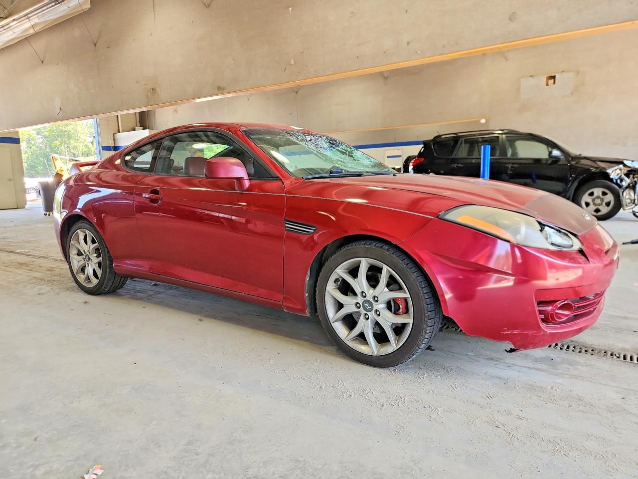 2007 Hyundai Tiburon Gt Red vin: KMHHN66F57U253137
