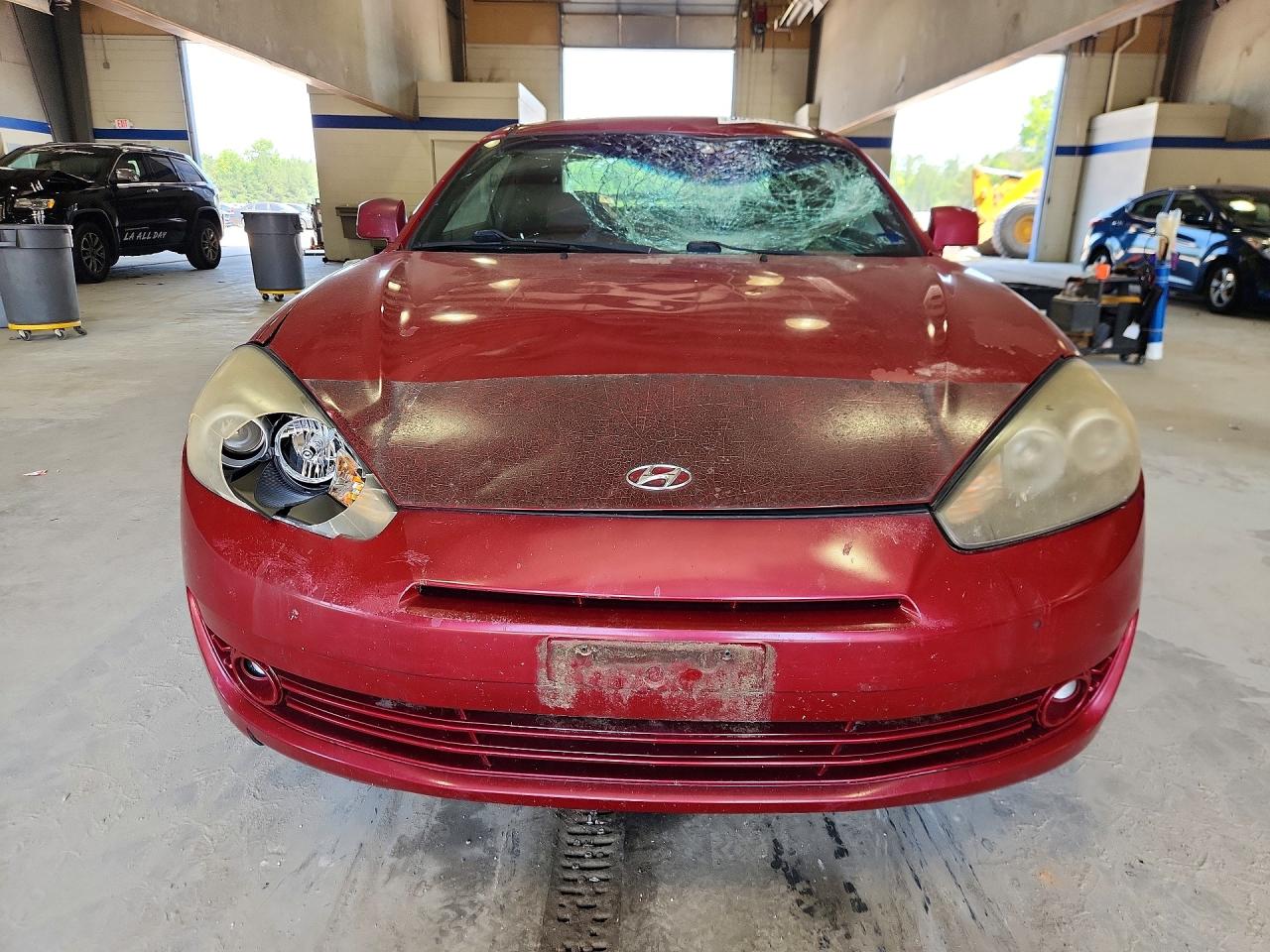 2007 Hyundai Tiburon Gt Red vin: KMHHN66F57U253137