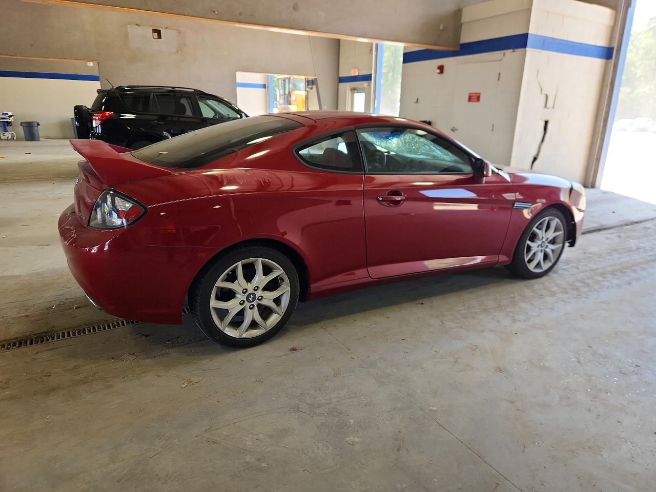 2007 Hyundai Tiburon Gt Red vin: KMHHN66F57U253137
